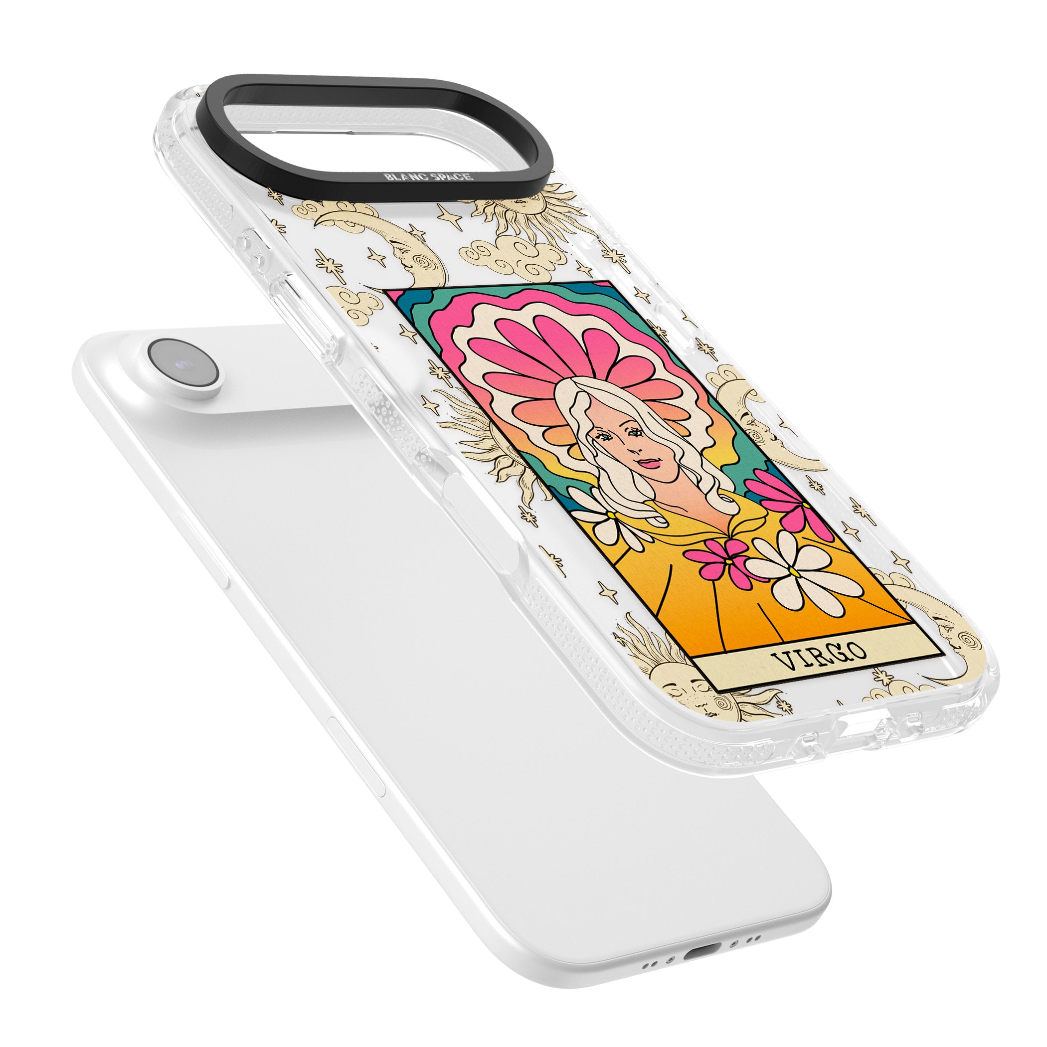 Celestial Zodiac Virgo iPhone 17 Air Impact Air Clear Phone Case Colours