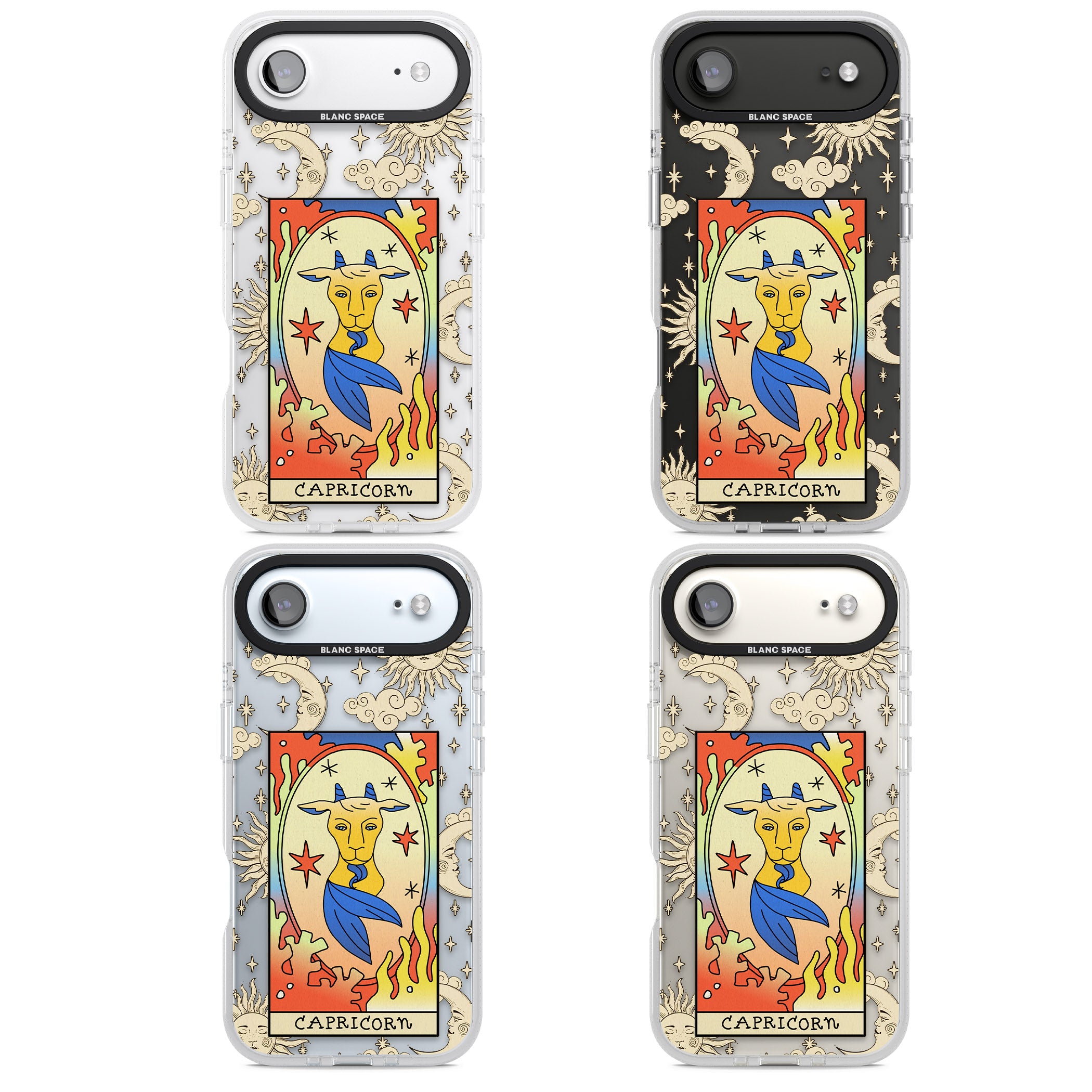 Celestial Zodiac Capricorn iPhone 17 Air Impact Air Clear Phone Case APT Impact Protection