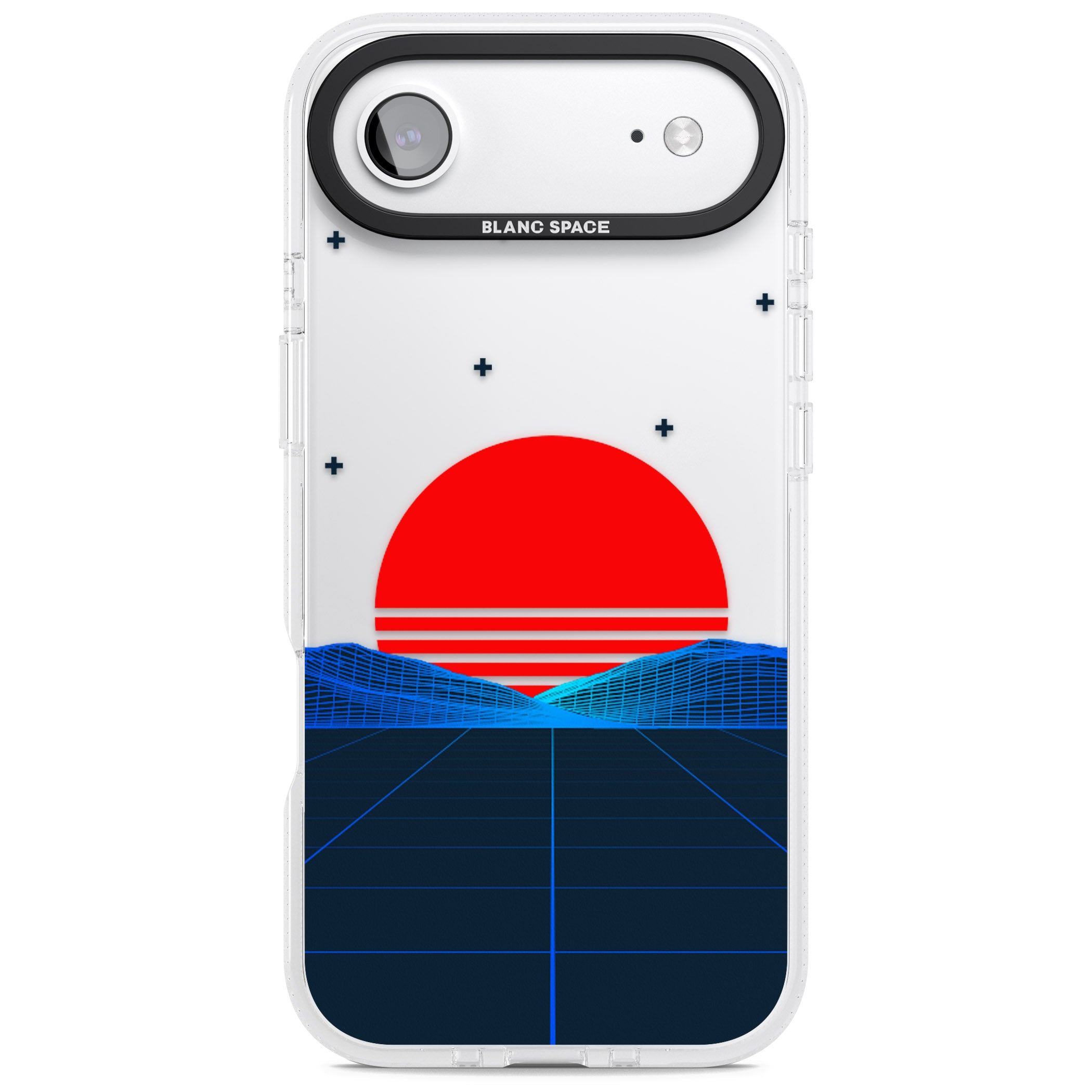 Japanese Sunset Vaporwave iPhone 17 Air Impact Air Clear Phone Case