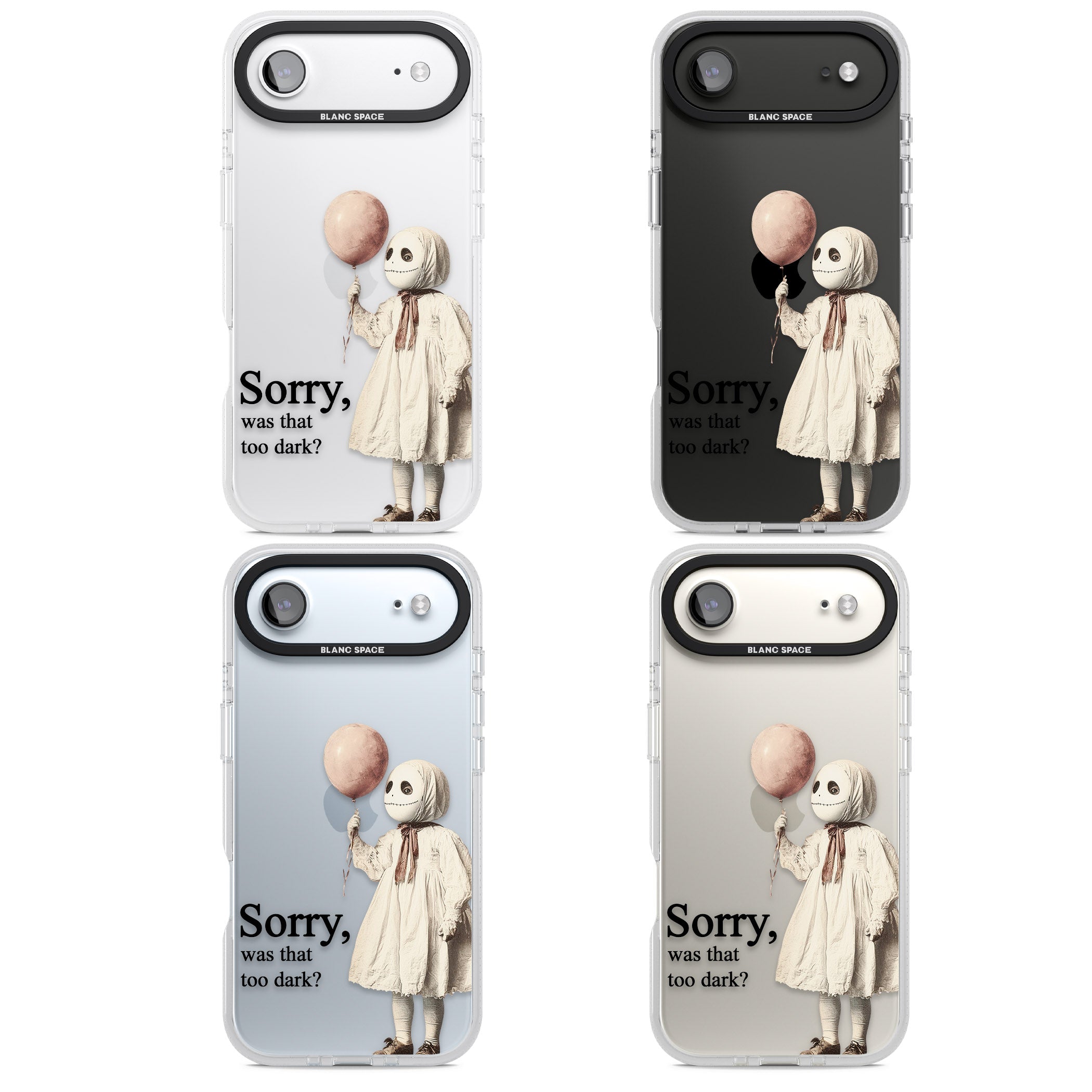 Sorry Was That Too Dark iPhone 17 Air Impact Air Clear Phone Case APT Impact Protection