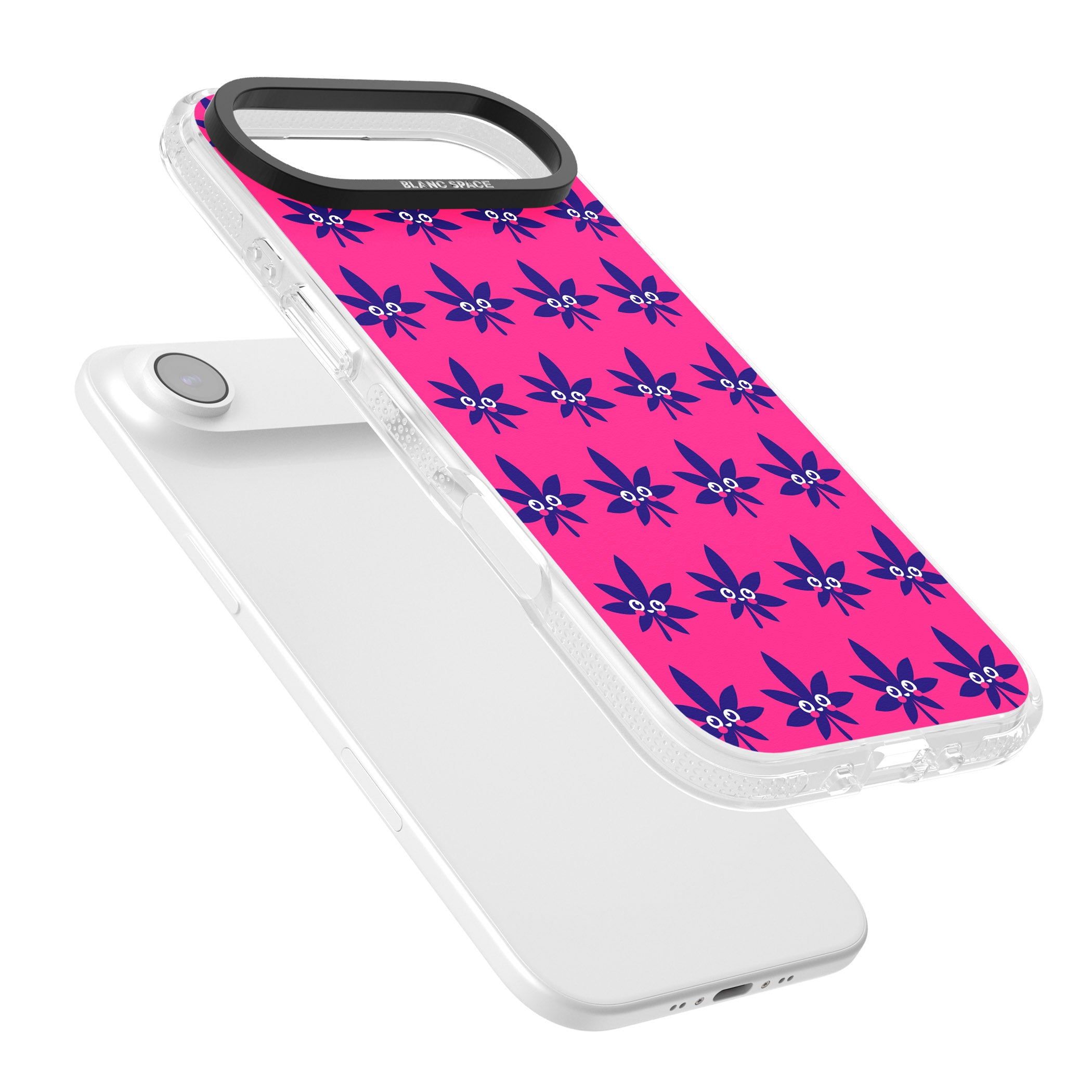 Pink Sativa iPhone 17 Air Impact Air Clear Phone Case Colours