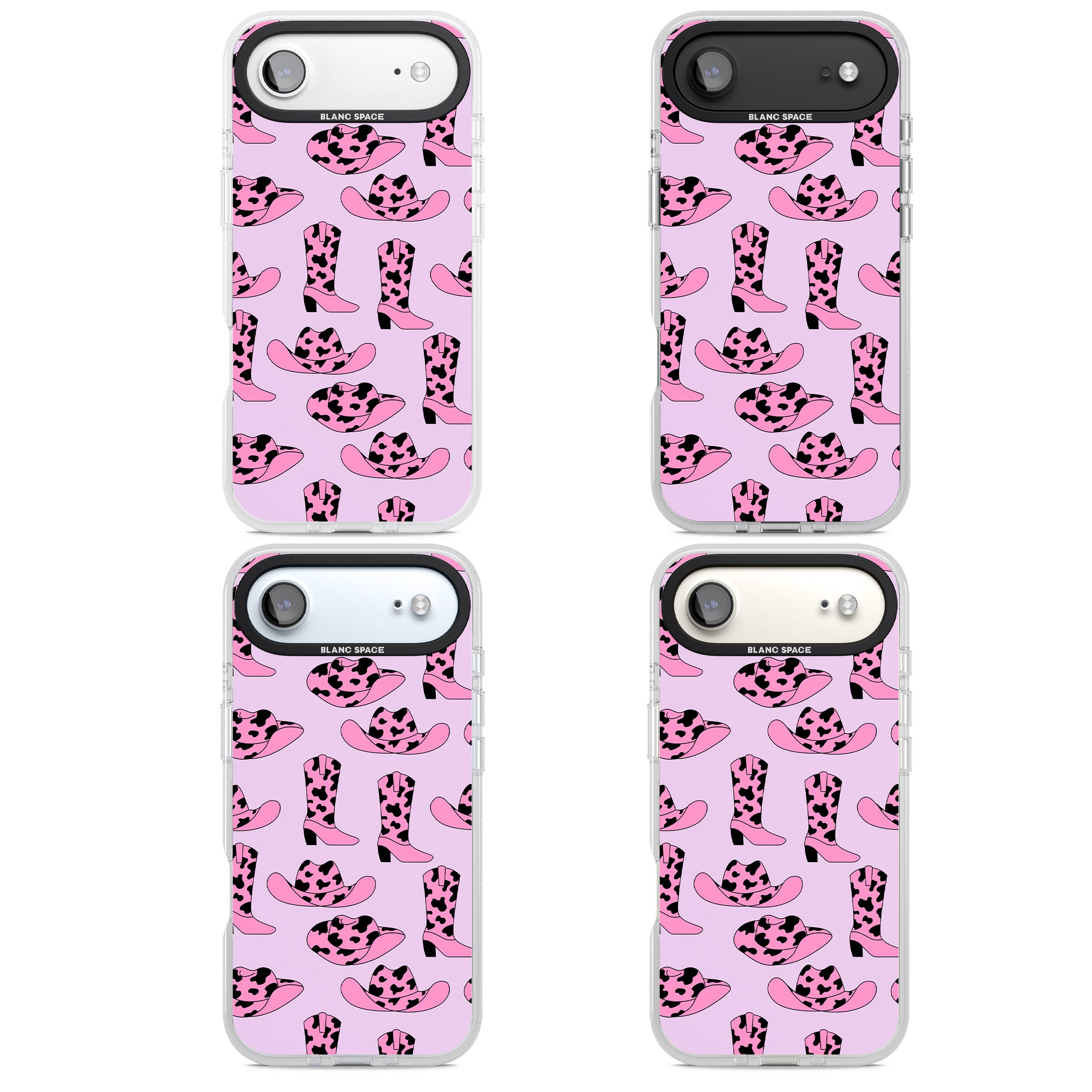 Cow Girl Pattern iPhone 17 Air Impact Air Clear Phone Case APT Impact Protection