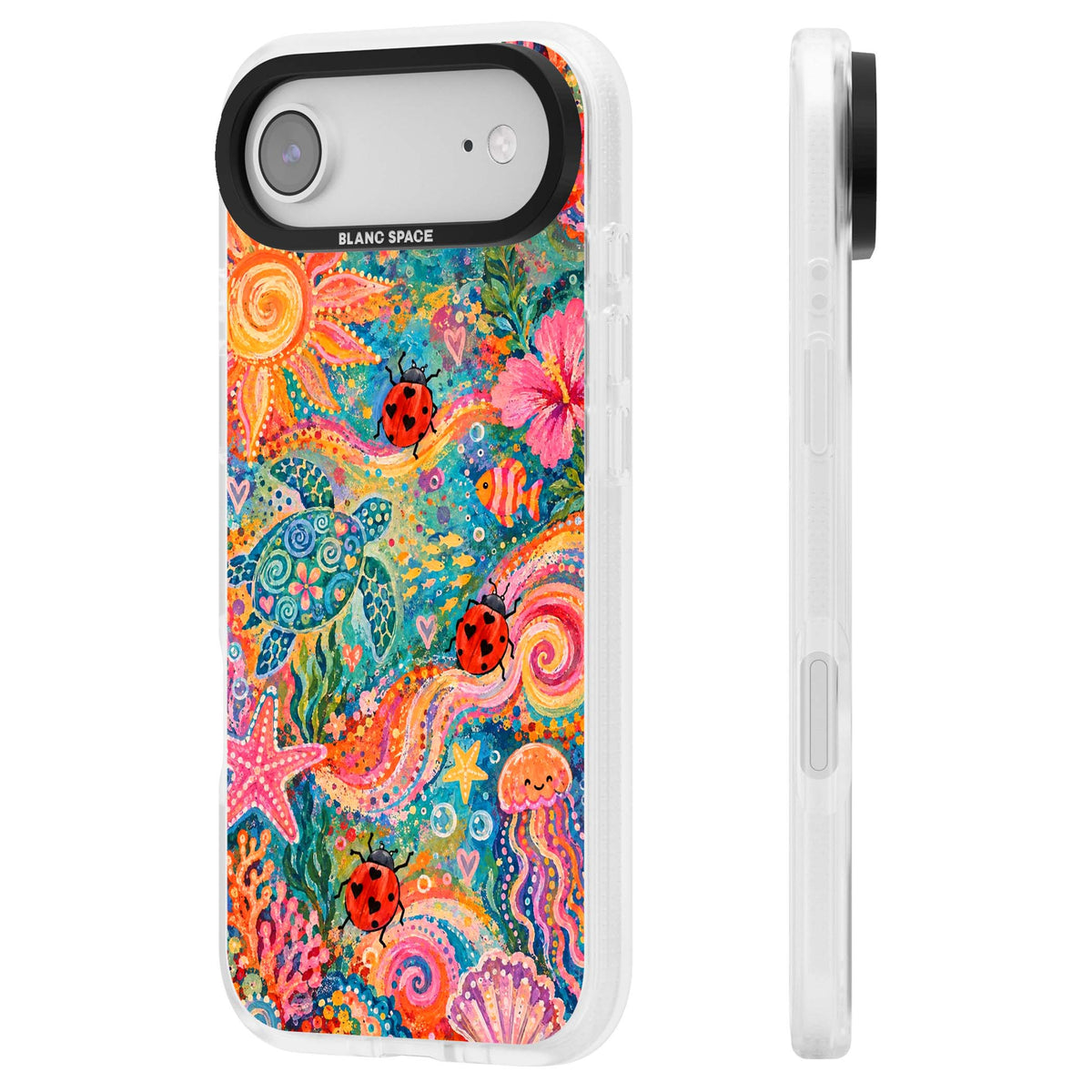 Coral Whimsy for her iPhone case | Clear Case Impact Air case for iPhone Air