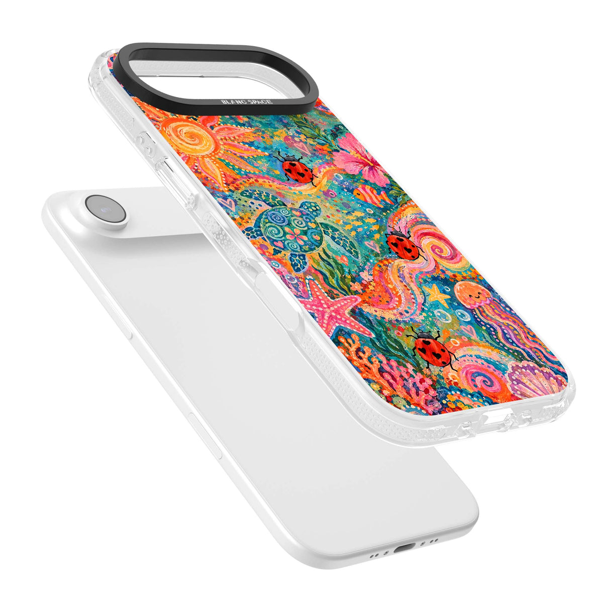 Coral Whimsy for her iPhone case | Clear Case Impact Air case for iPhone Air