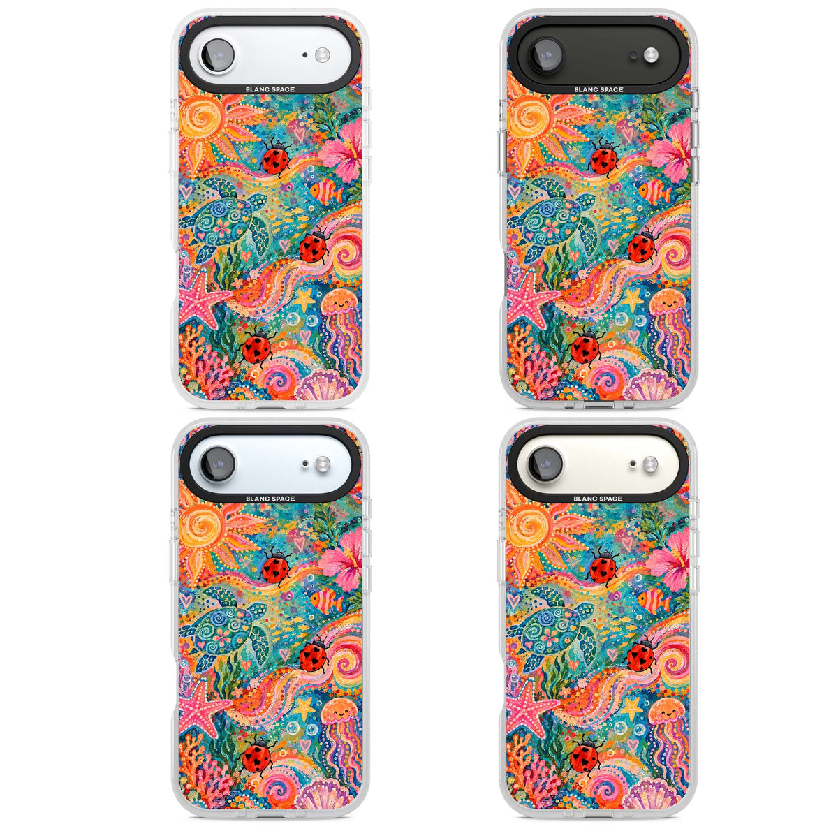 Coral Whimsy for her iPhone case | Clear Case Impact Air case for iPhone Air