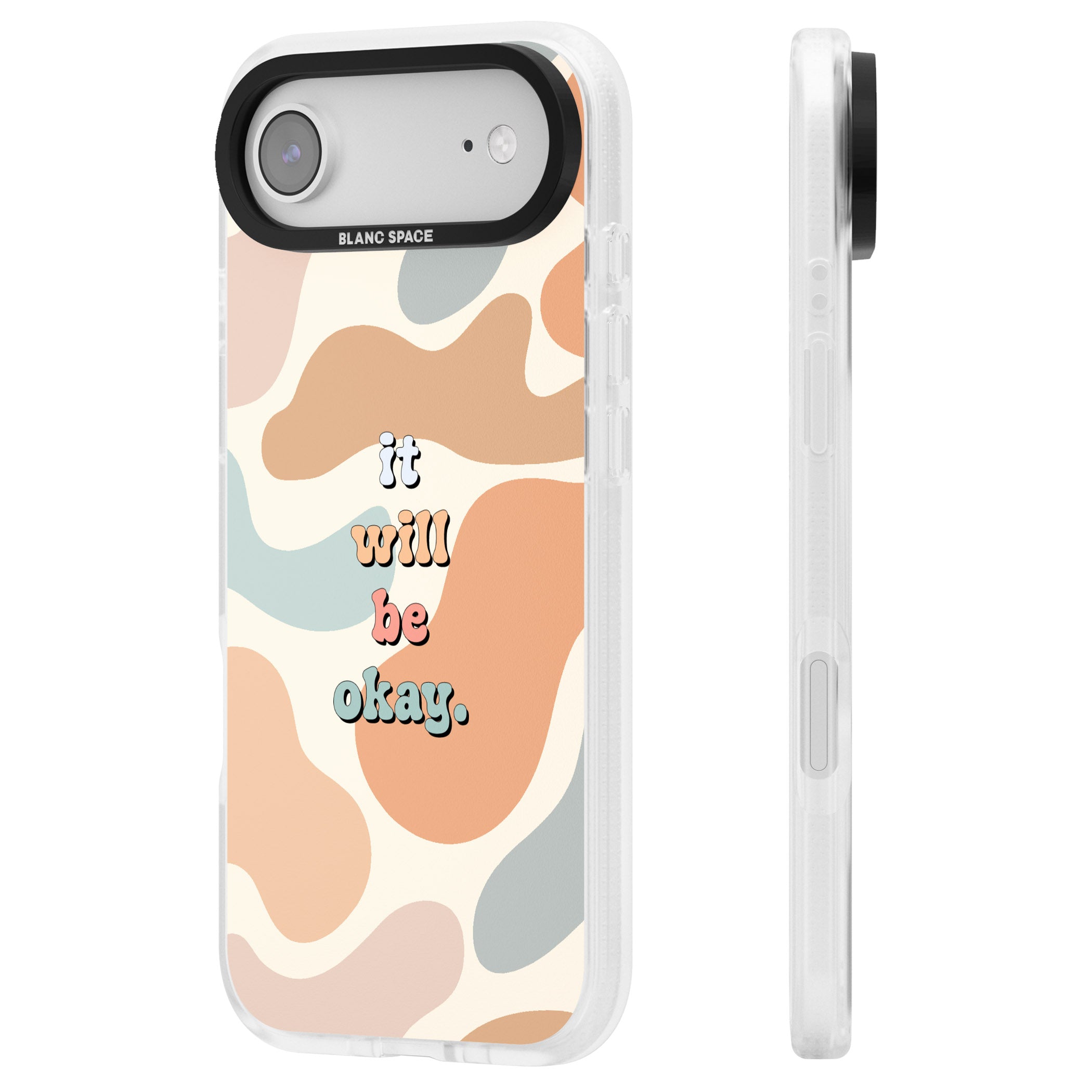 It Will Be Okay iPhone 17 Air Impact Air Clear Phone Case Side Profile
