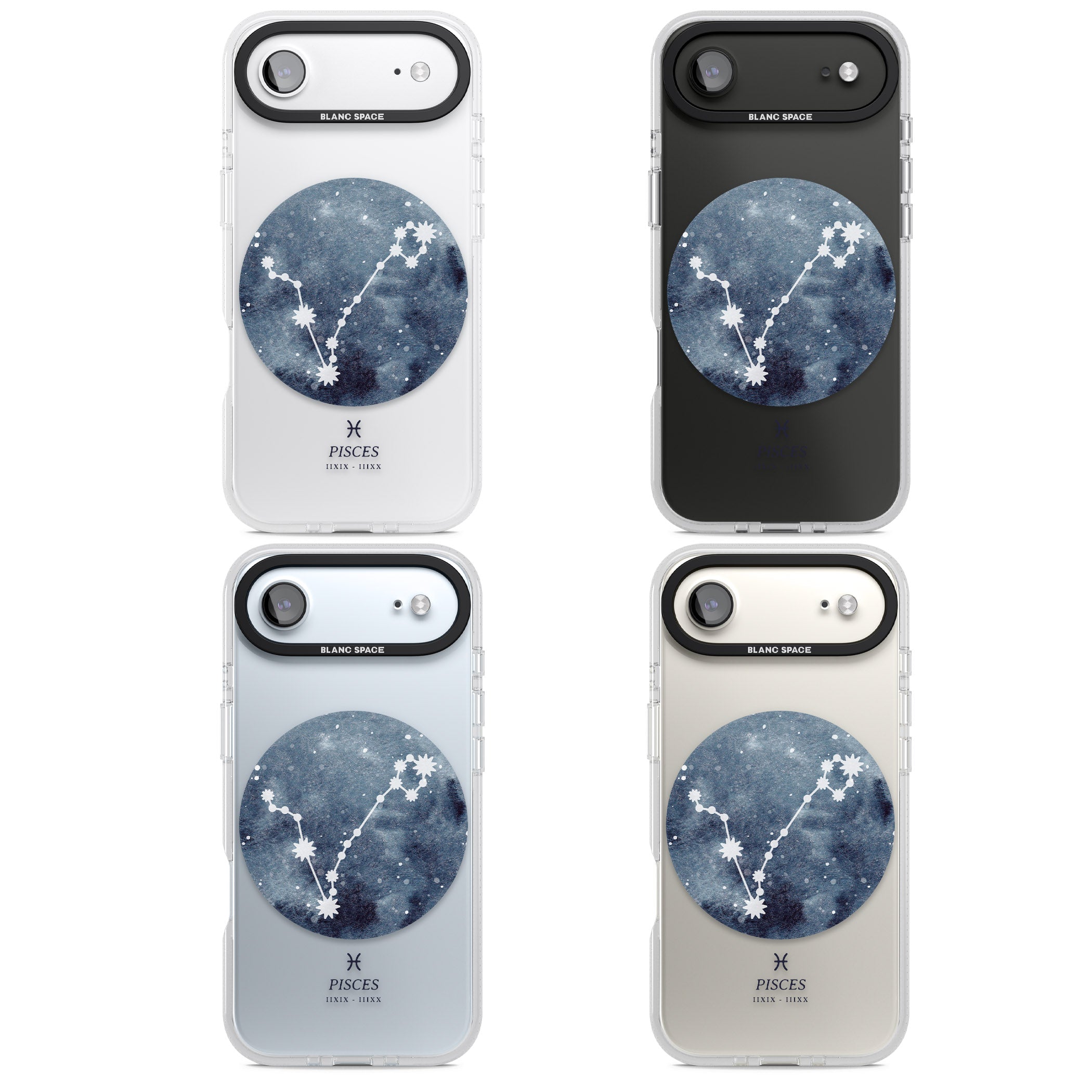 Pisces Zodiac Constellation iPhone 17 Air Impact Air Clear Phone Case APT Impact Protection