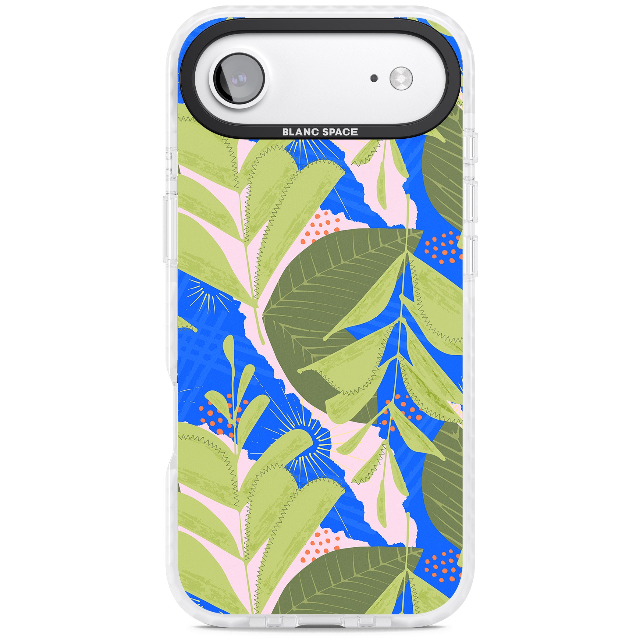 Fern Leaves Abstract Pattern iPhone 17 Air Impact Clear Phone Case