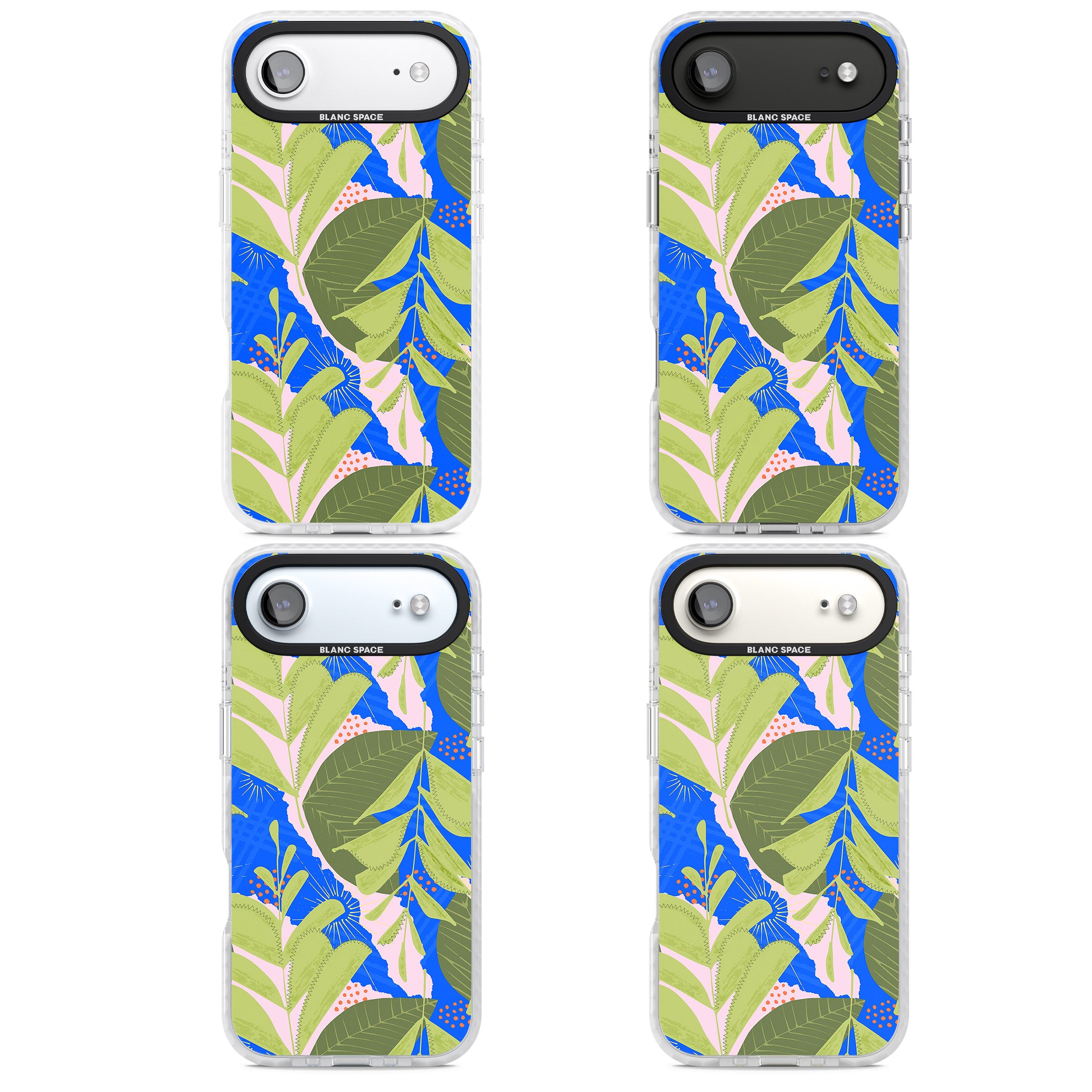Fern Leaves Abstract Pattern iPhone 17 Air Impact Clear Phone Case APT Impact Protection