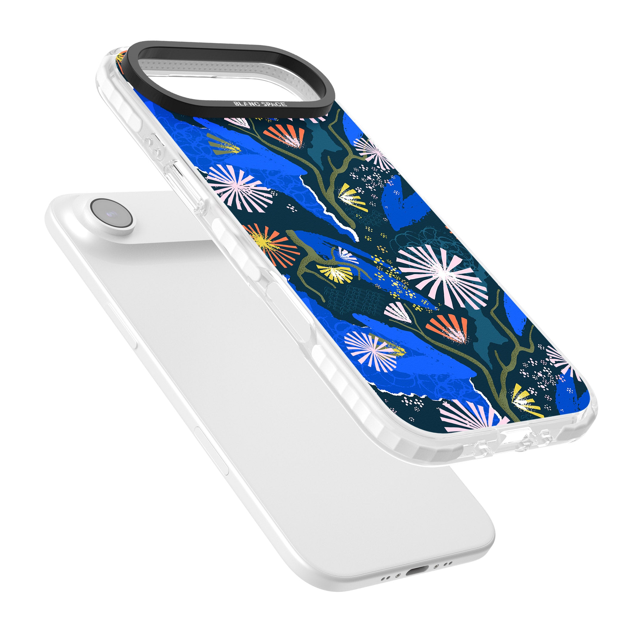 Dark Botanicals Abstract Pattern iPhone 17 Air Impact Clear Phone Case Colours