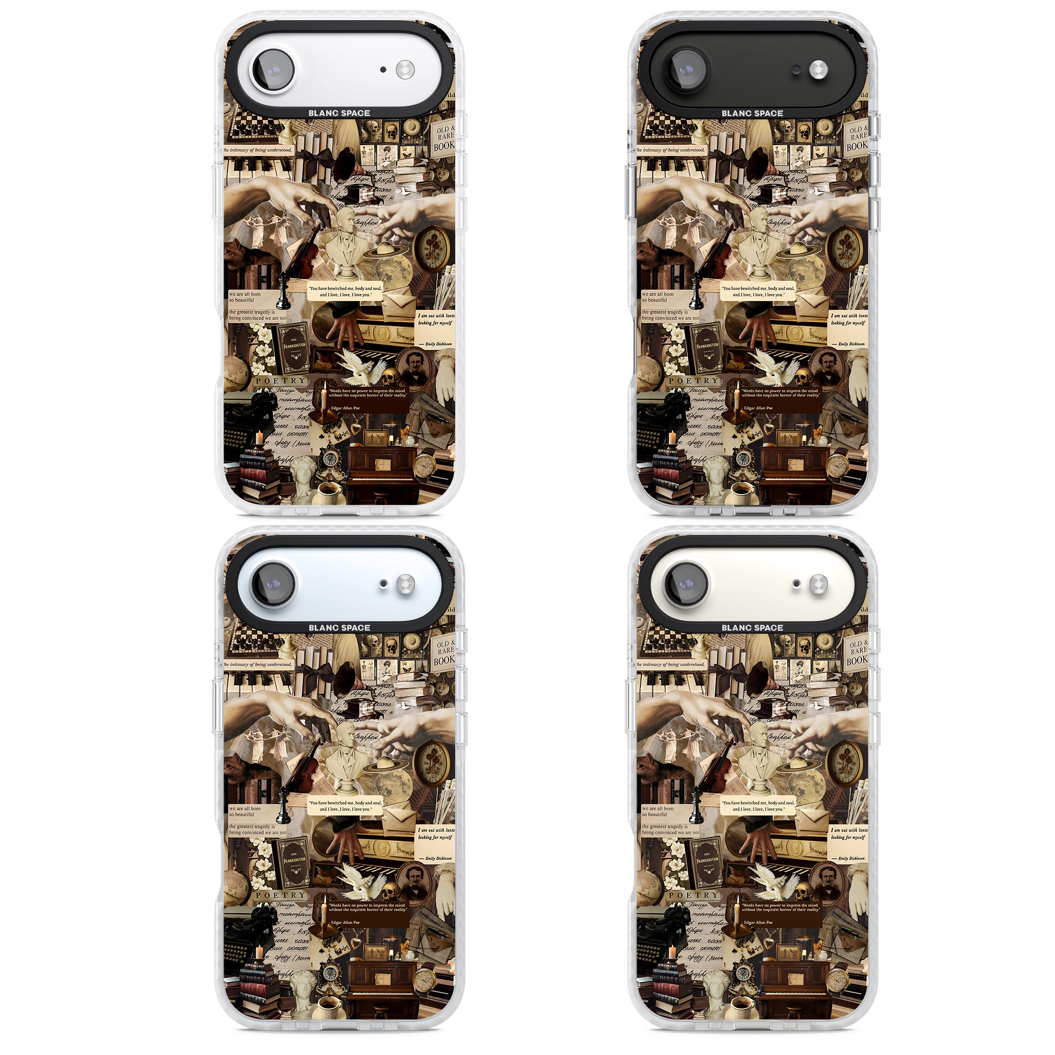 Antique Collage iPhone 17 Air Impact Clear Phone Case APT Impact Protection