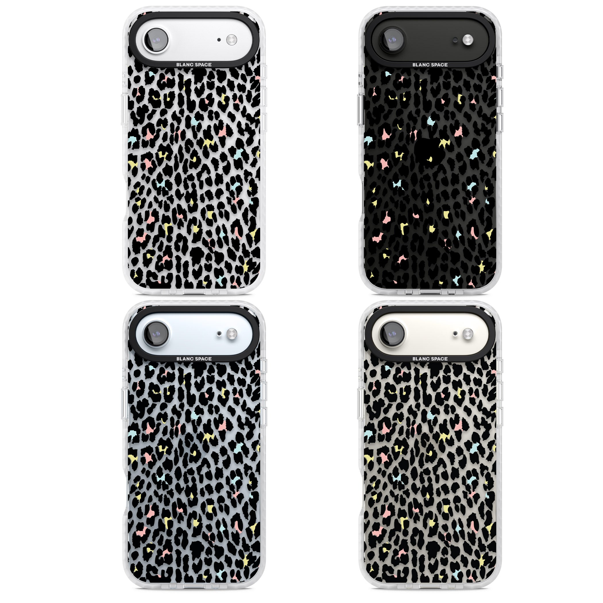 Pastel Leopard Print iPhone 17 Air Impact Clear Phone Case APT Impact Protection