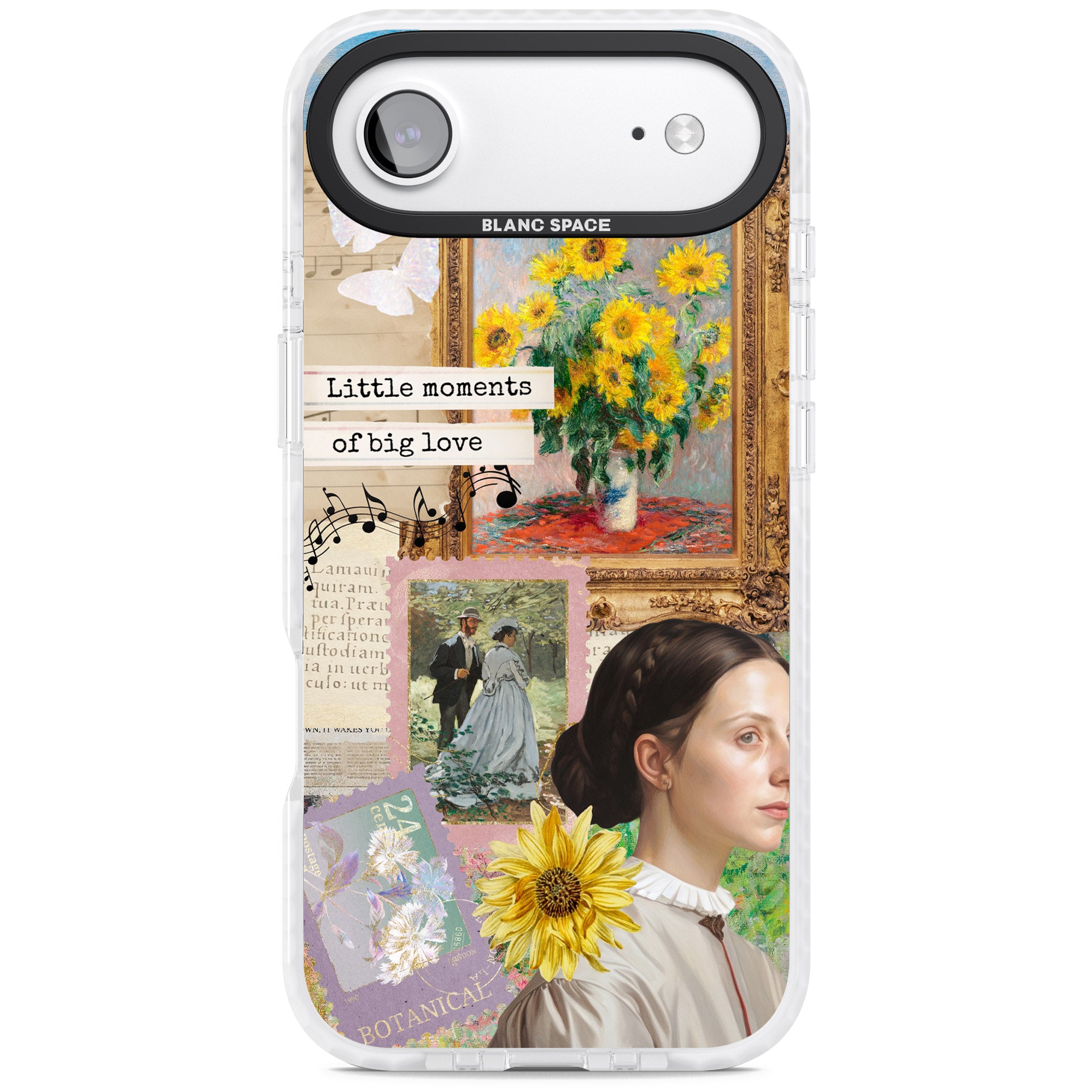 Monet 'Little Moments' Collage iPhone 17 Air Impact Clear Phone Case