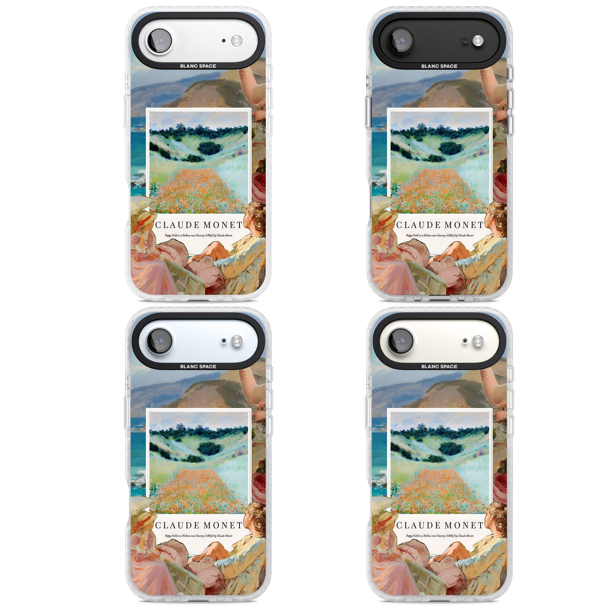 Monet Poppy Field iPhone 17 Air Impact Clear Phone Case APT Impact Protection