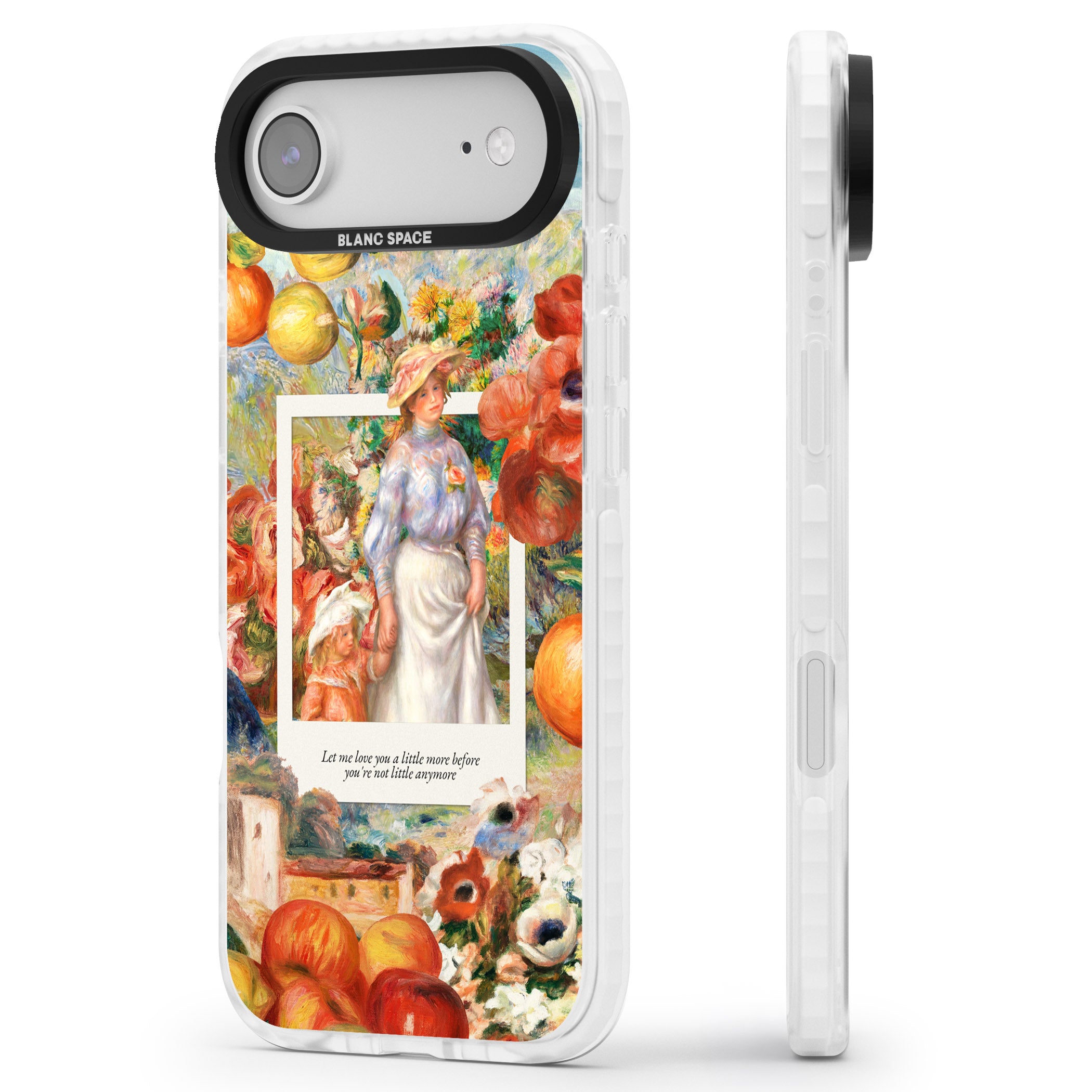 Renoir Mother & Child iPhone 17 Air Impact Clear Phone Case Side Profile