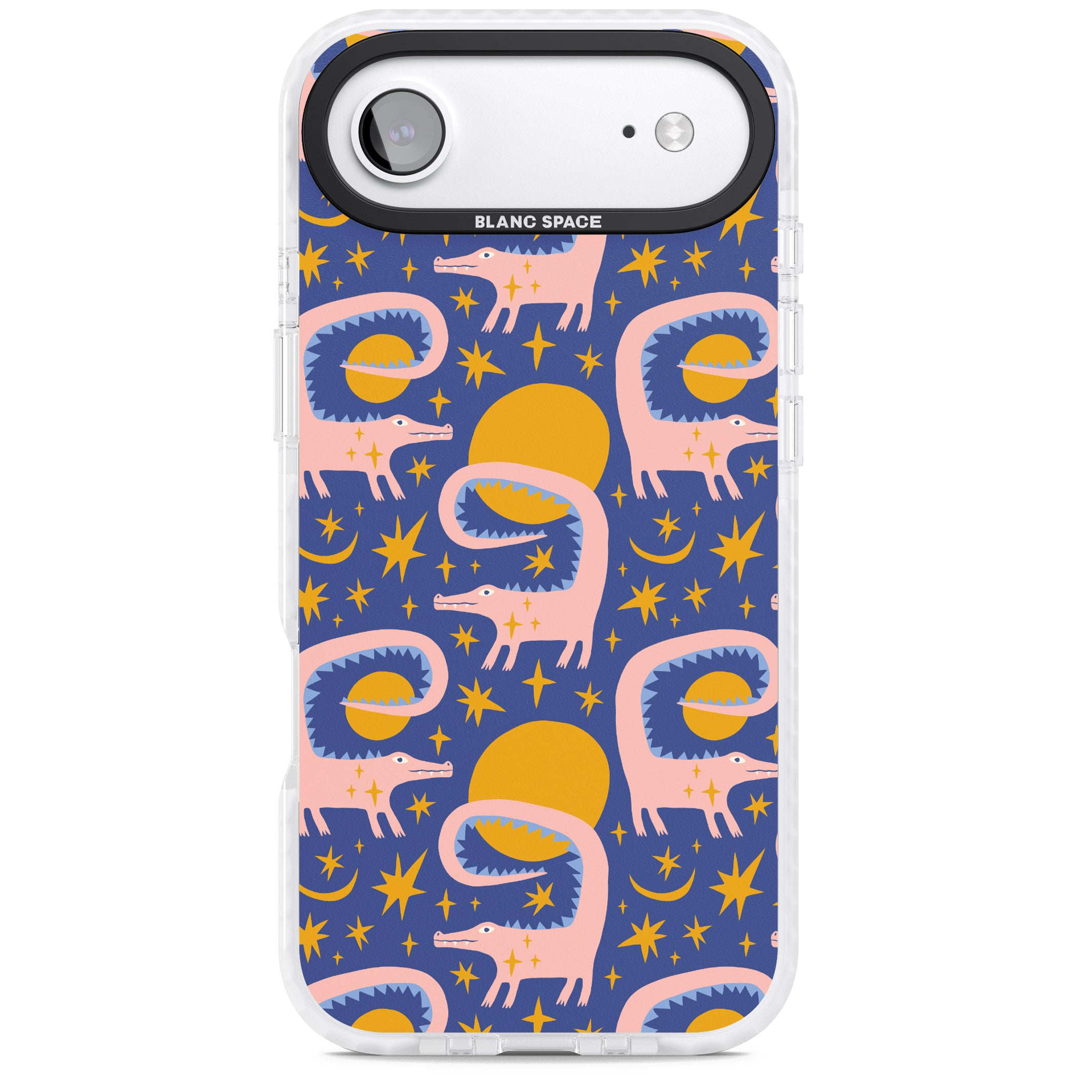 Sun Croc Pattern iPhone 17 Air Impact Clear Phone Case