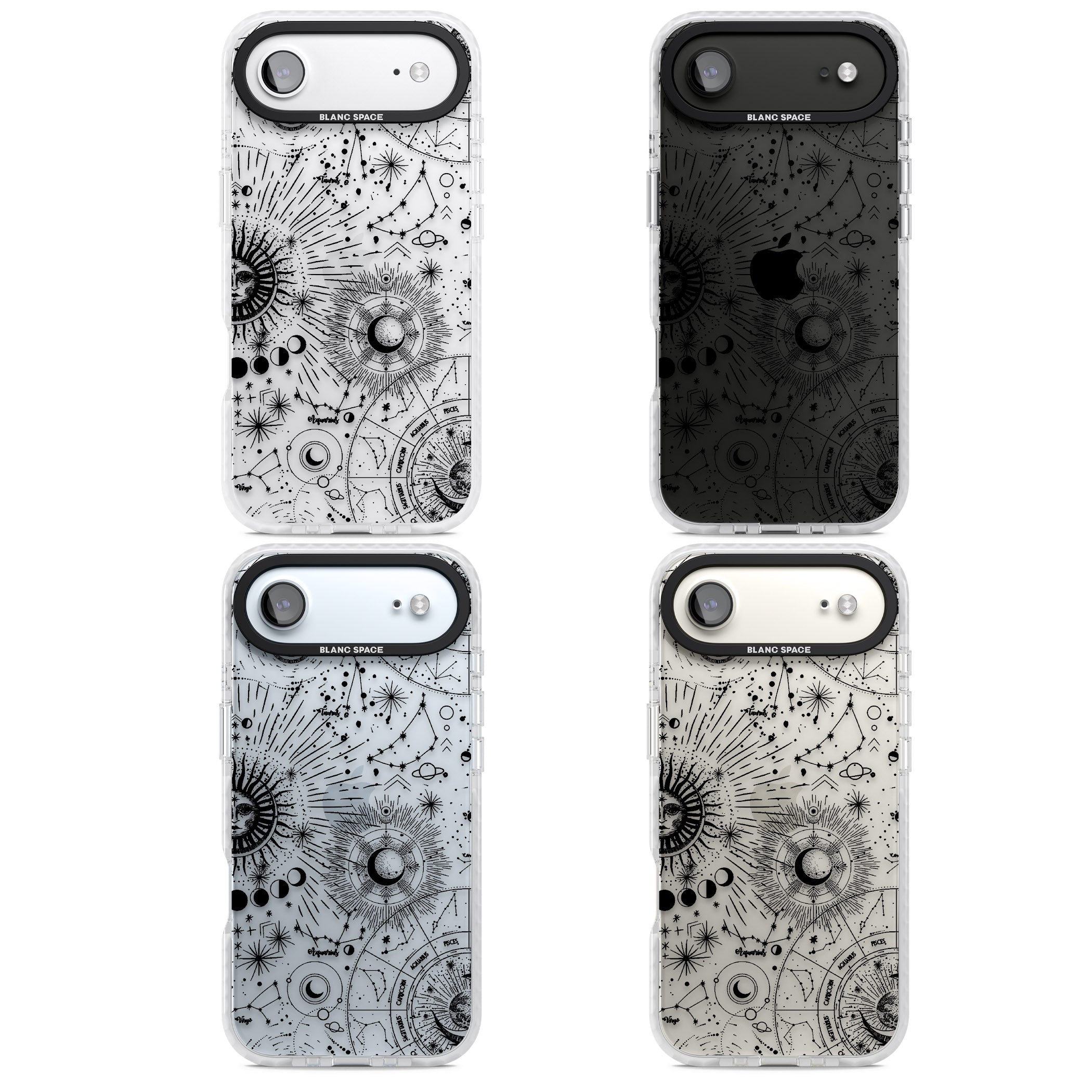 Celestial Chart iPhone 17 Air Impact Clear Phone Case APT Impact Protection