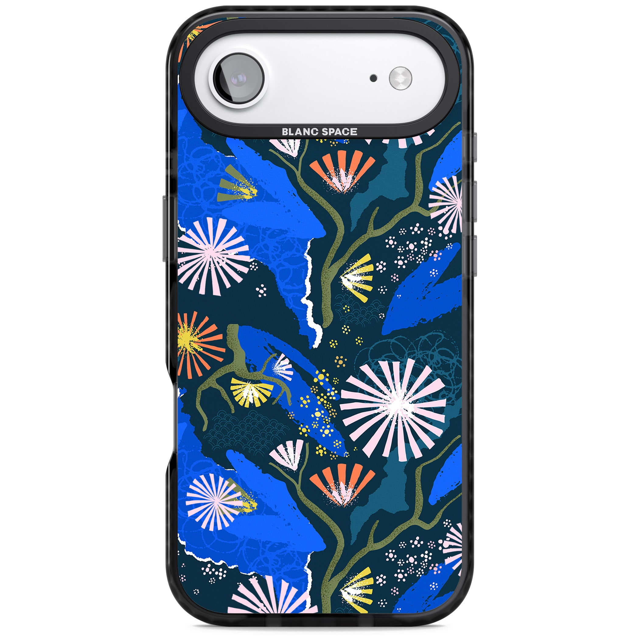 Dark Botanicals Abstract Pattern iPhone 17 Air Impact Black Phone Case