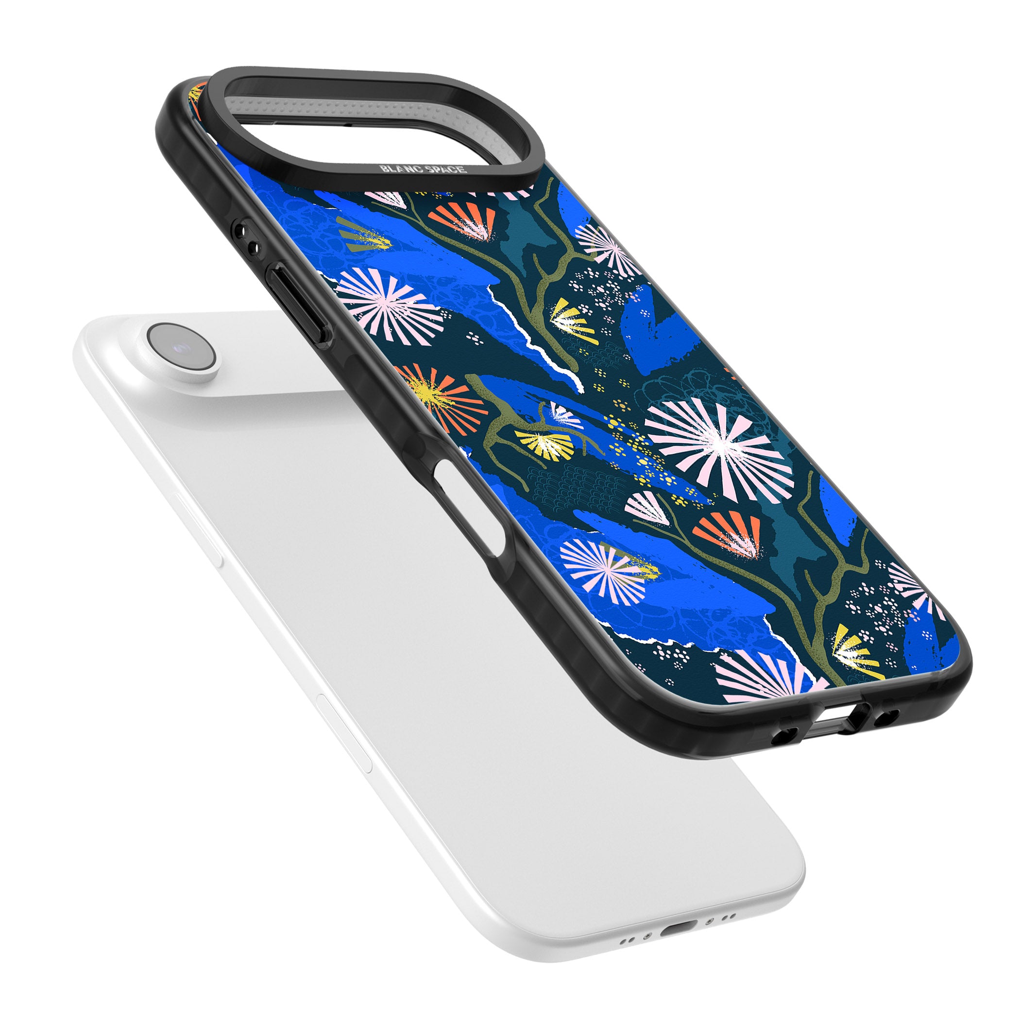 Dark Botanicals Abstract Pattern iPhone 17 Air Impact Black Phone Case Colours