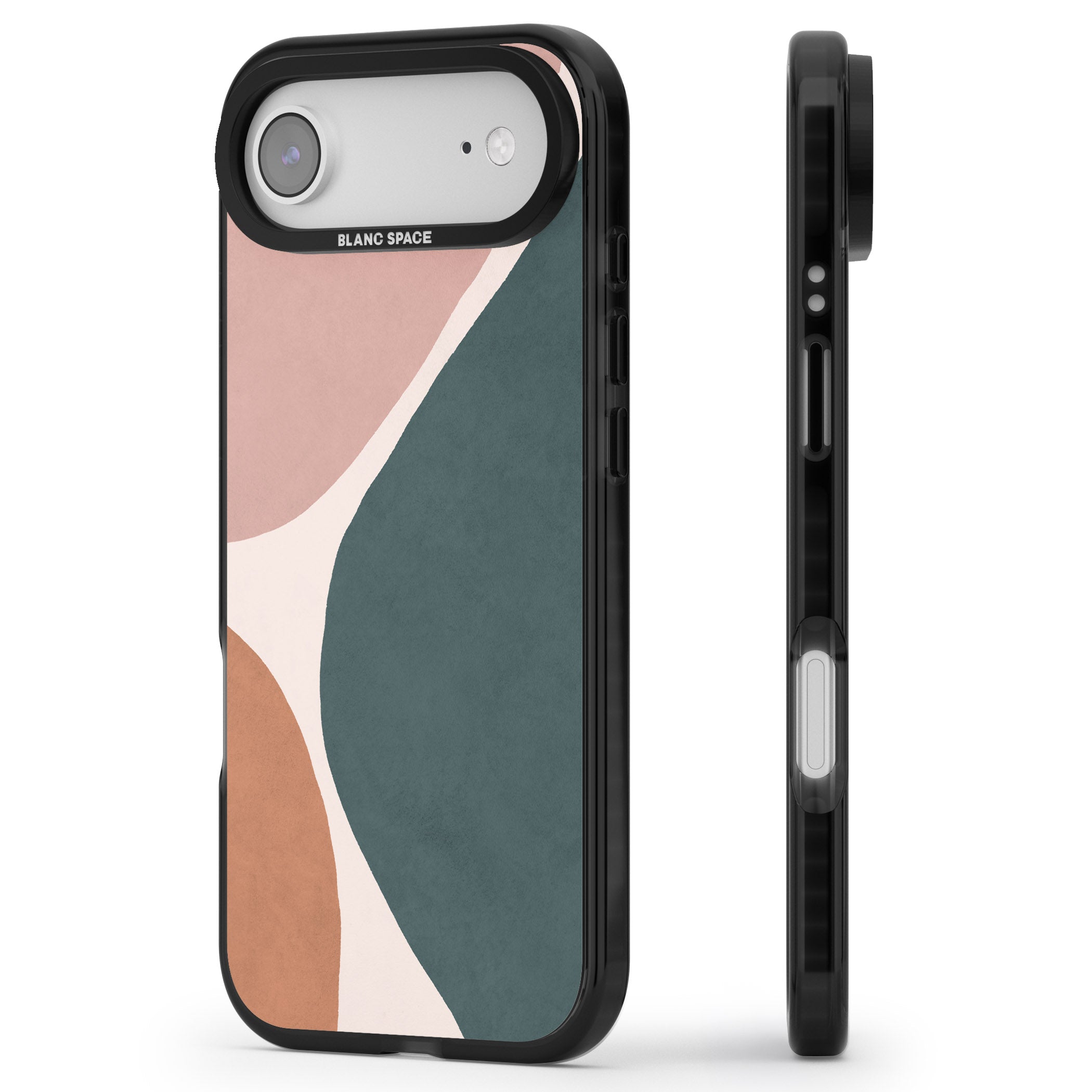 Lush Abstract Watercolour Design #8 iPhone 17 Air Impact Black Phone Case Side Profile