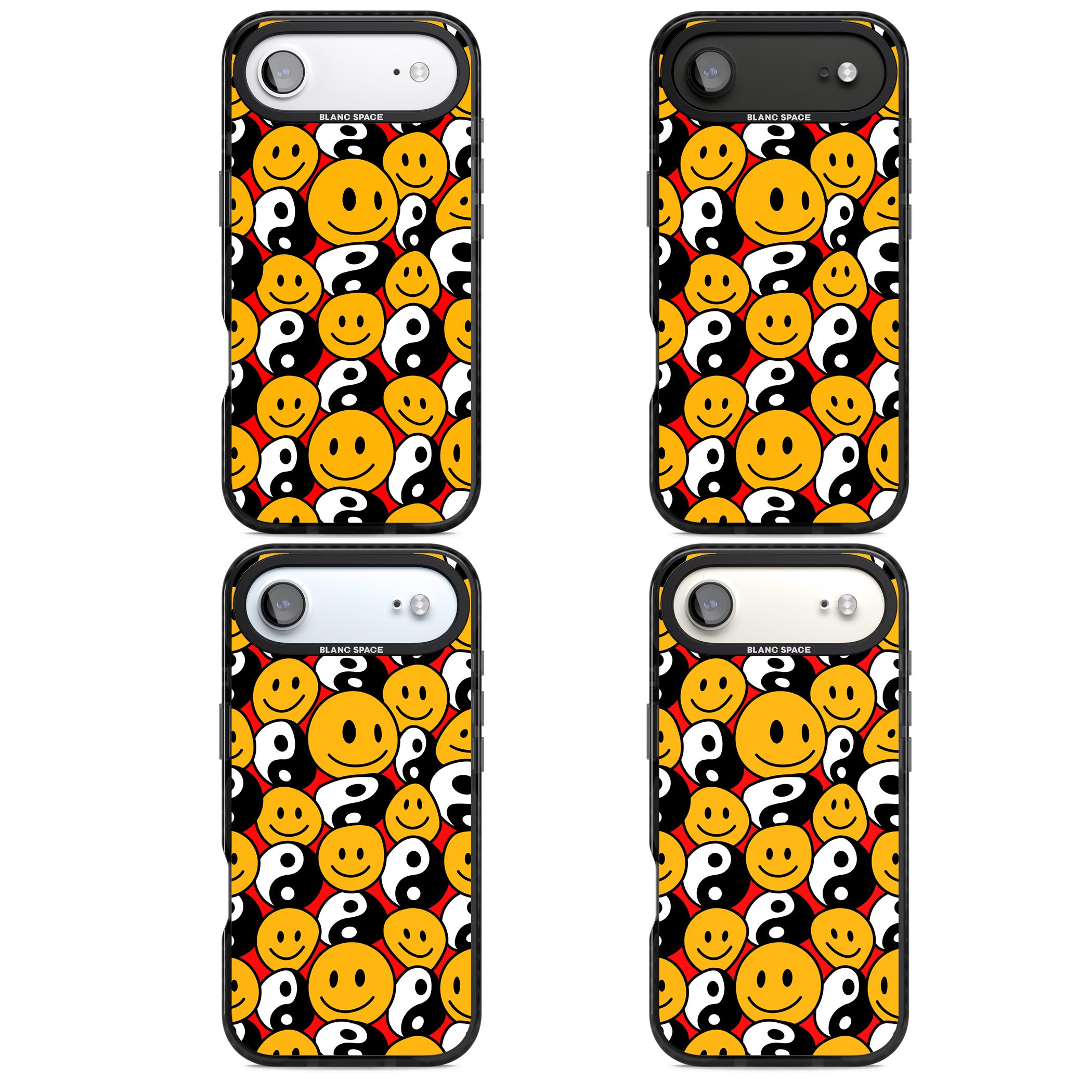 Yin Yang & Faces iPhone 17 Air Impact Black Phone Case APT Impact Protection