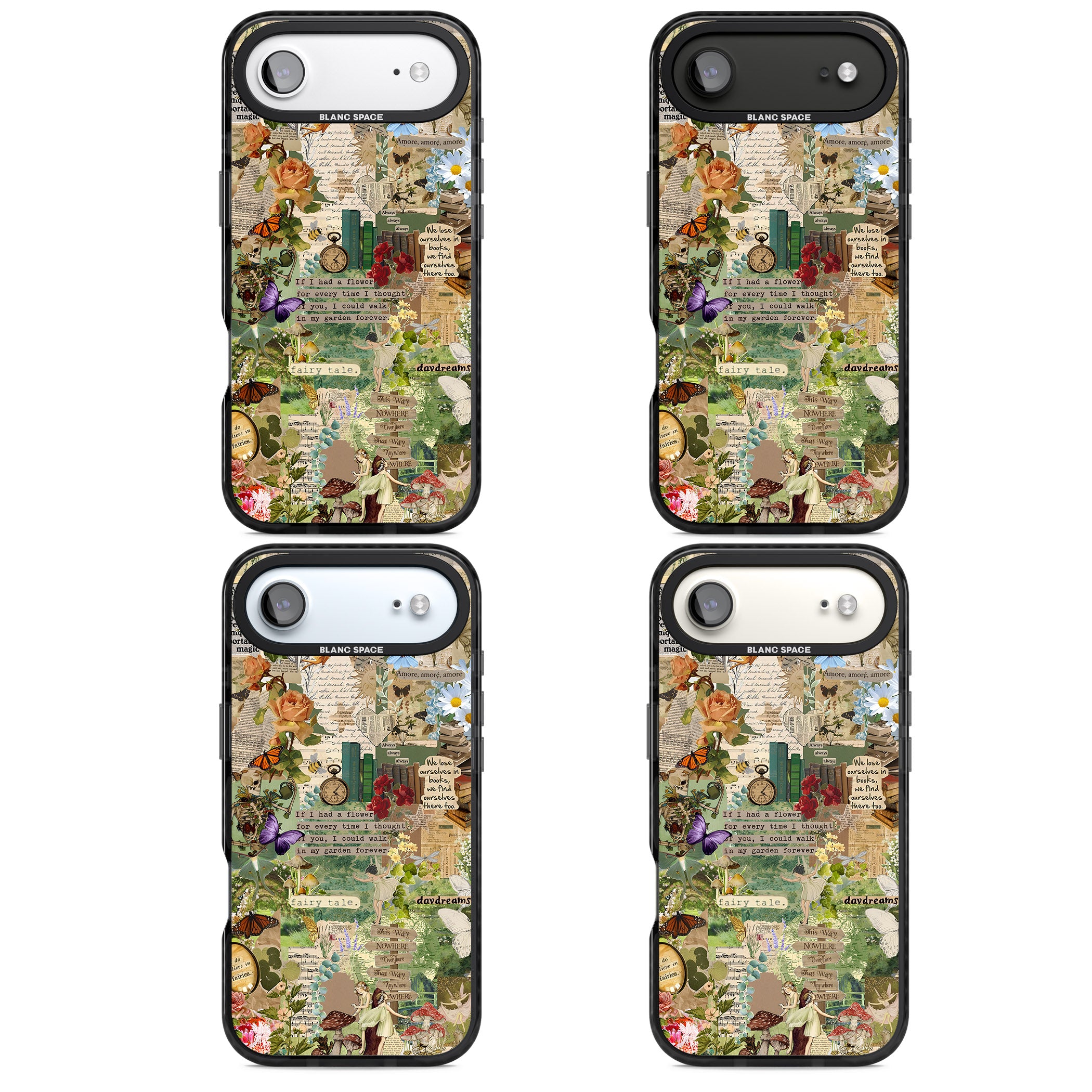 Enchanted Collage iPhone 17 Air Impact Black Phone Case APT Impact Protection