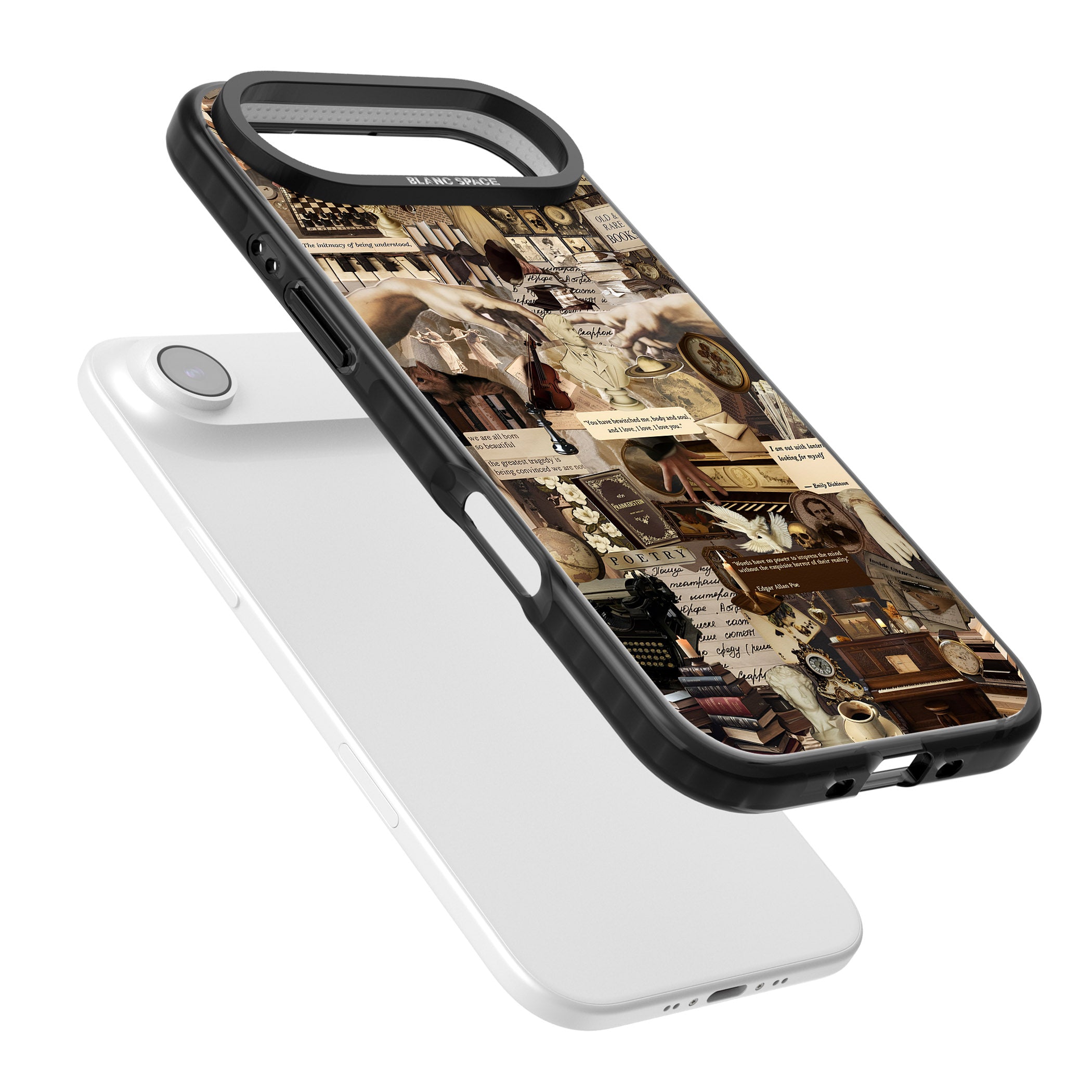 Antique Collage iPhone 17 Air Impact Black Phone Case Colours