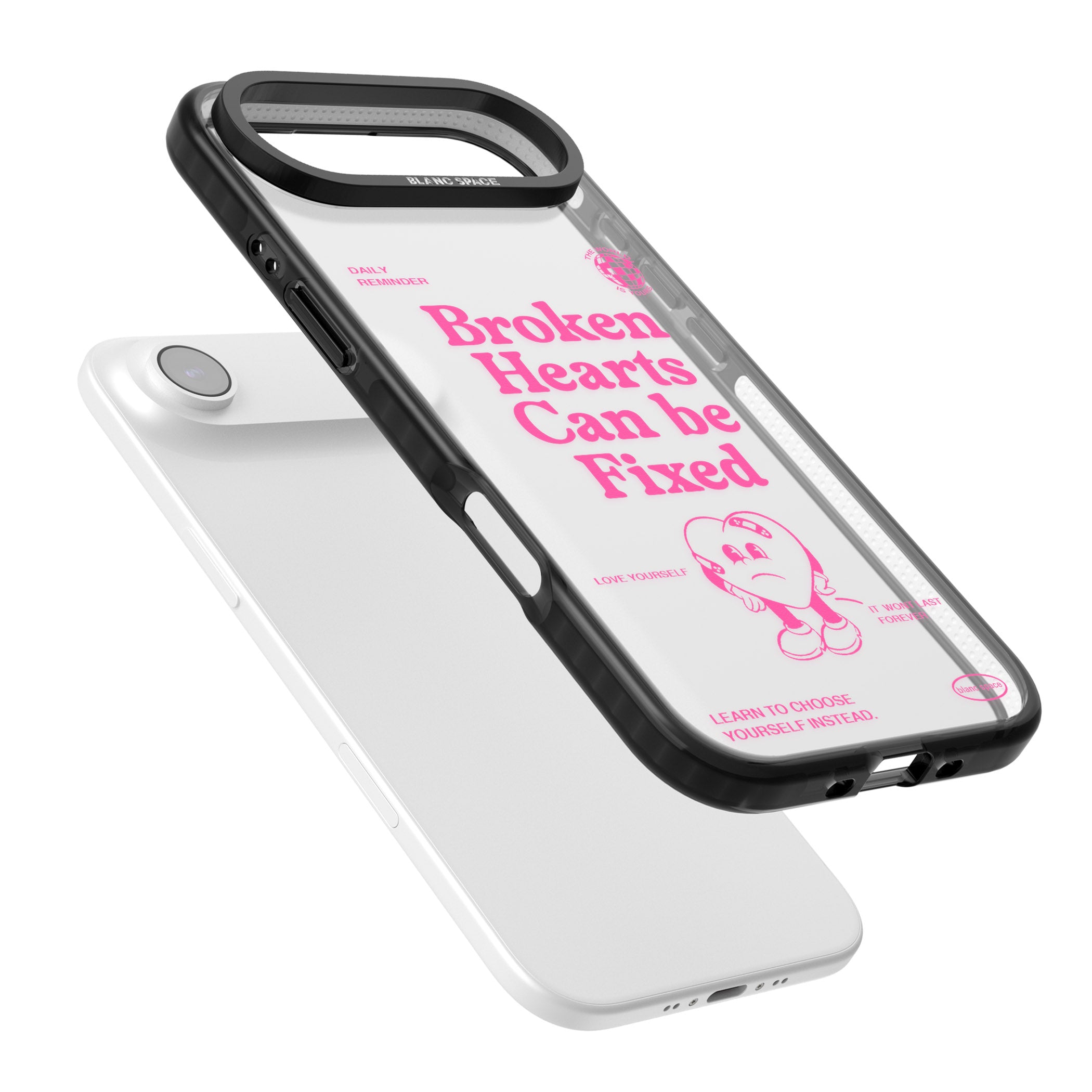 Broken Hearts Can Be Fixed iPhone 17 Air Impact Black Phone Case Colours