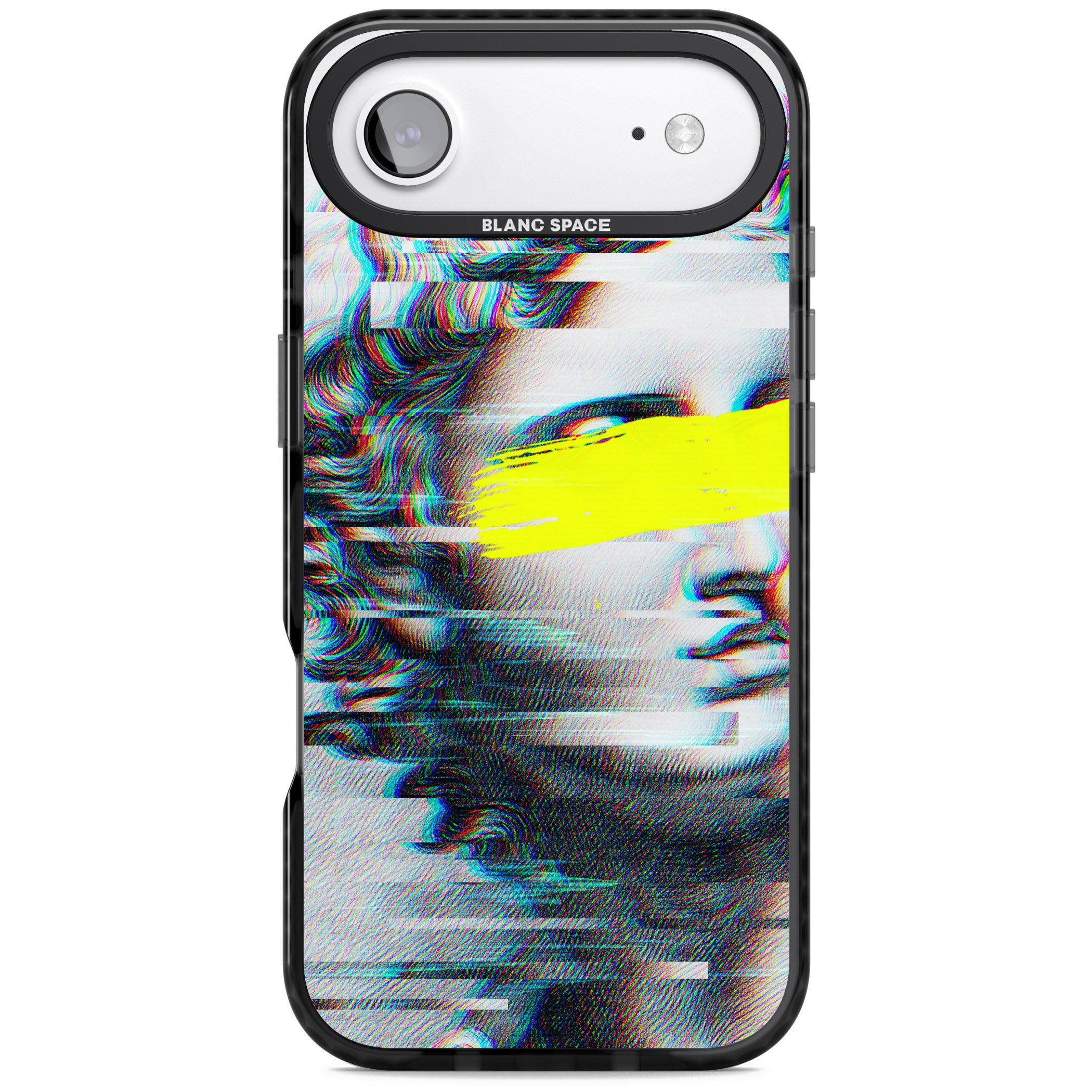 Glitched Fragment iPhone 17 Air Impact Black Phone Case