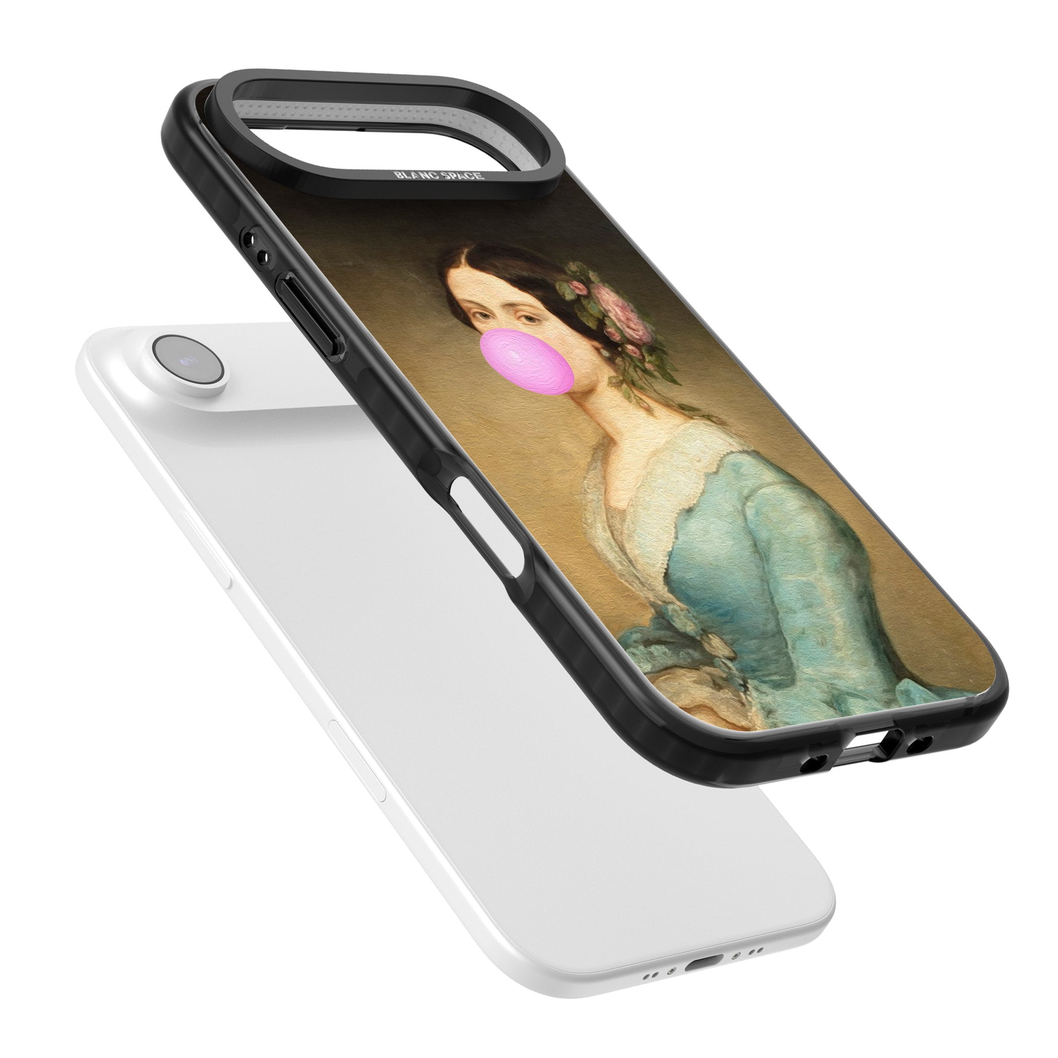 Bubblegum Renaissance iPhone 17 Air Impact Black Phone Case Colours