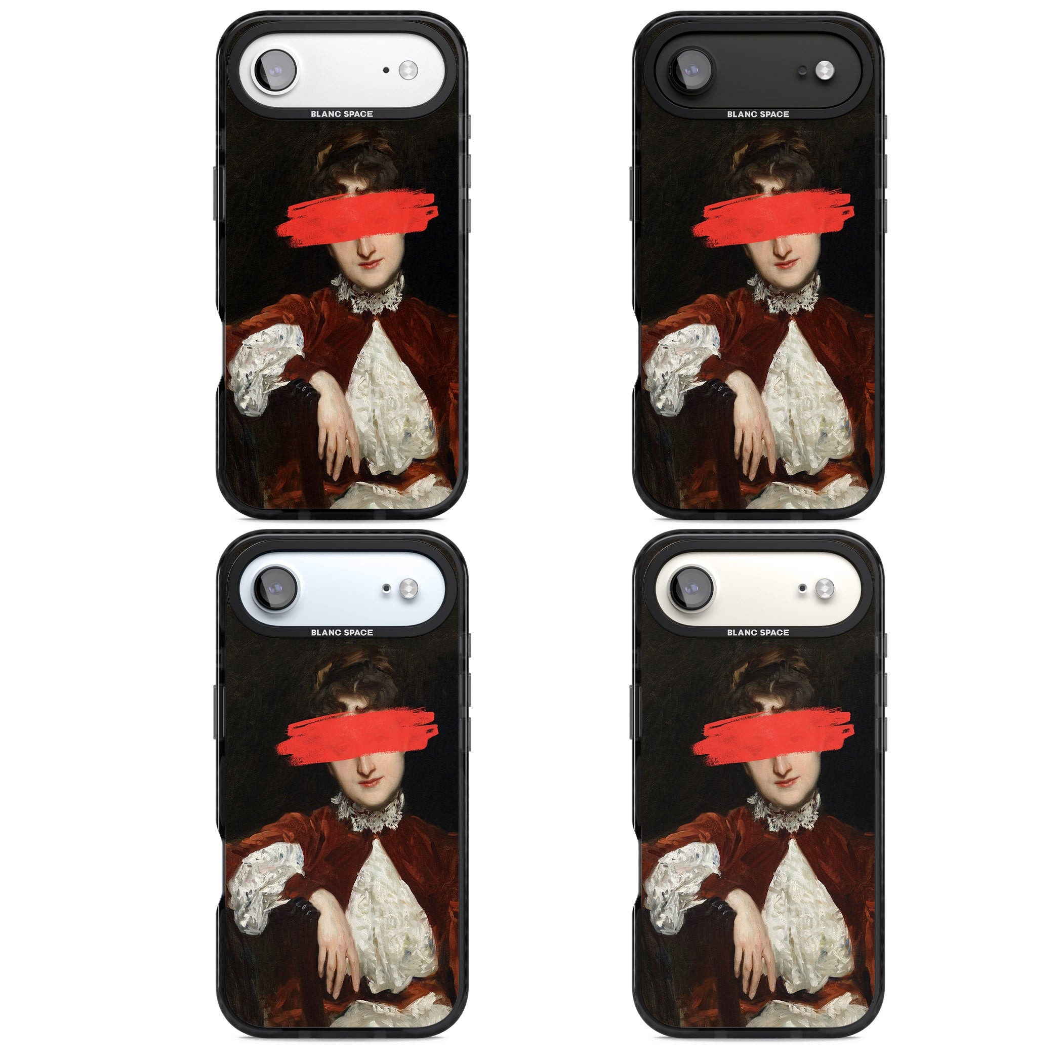 Paint Stroke iPhone 17 Air Impact Black Phone Case APT Impact Protection