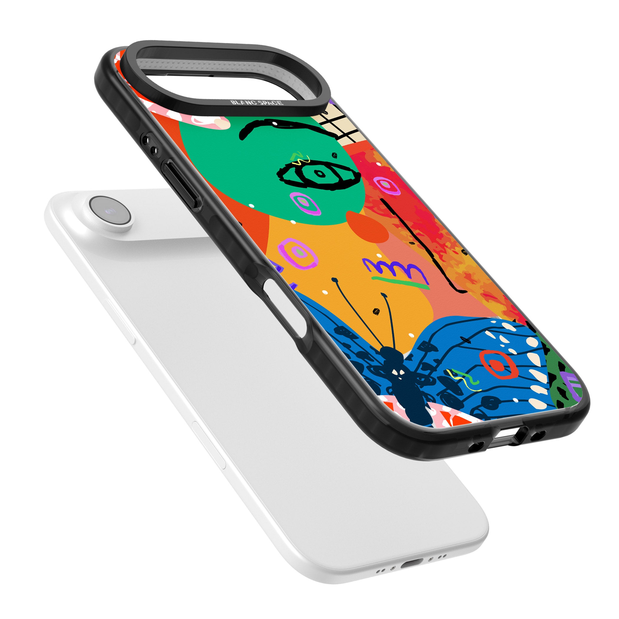 Abstract Butterfly iPhone 17 Air Impact Black Phone Case Colours