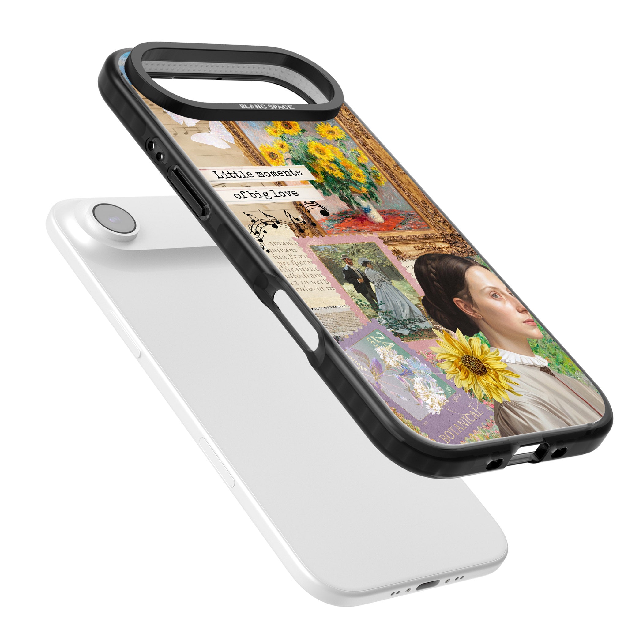 Monet 'Little Moments' Collage iPhone 17 Air Impact Black Phone Case Colours