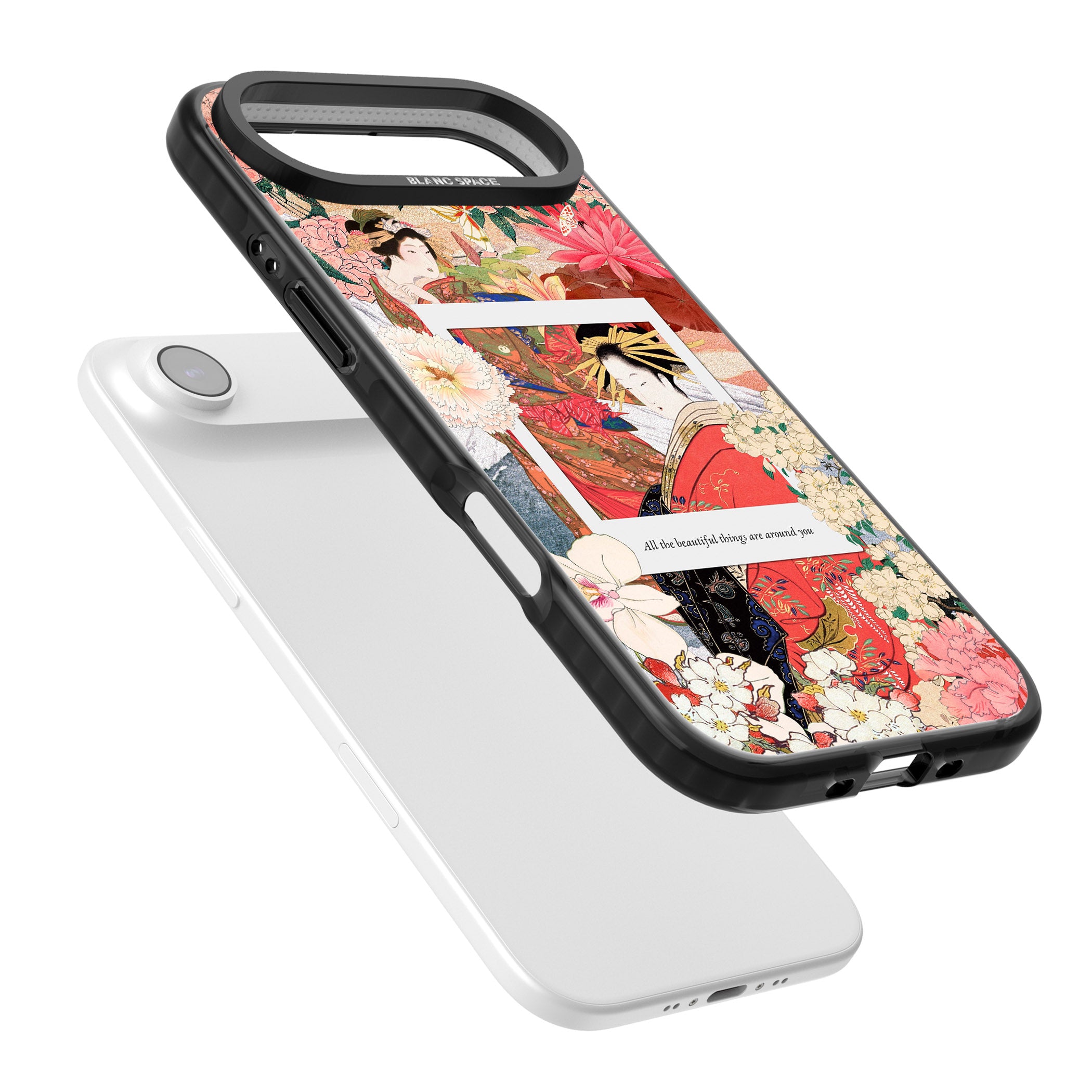 Woodblock Geisha iPhone 17 Air Impact Black Phone Case Colours