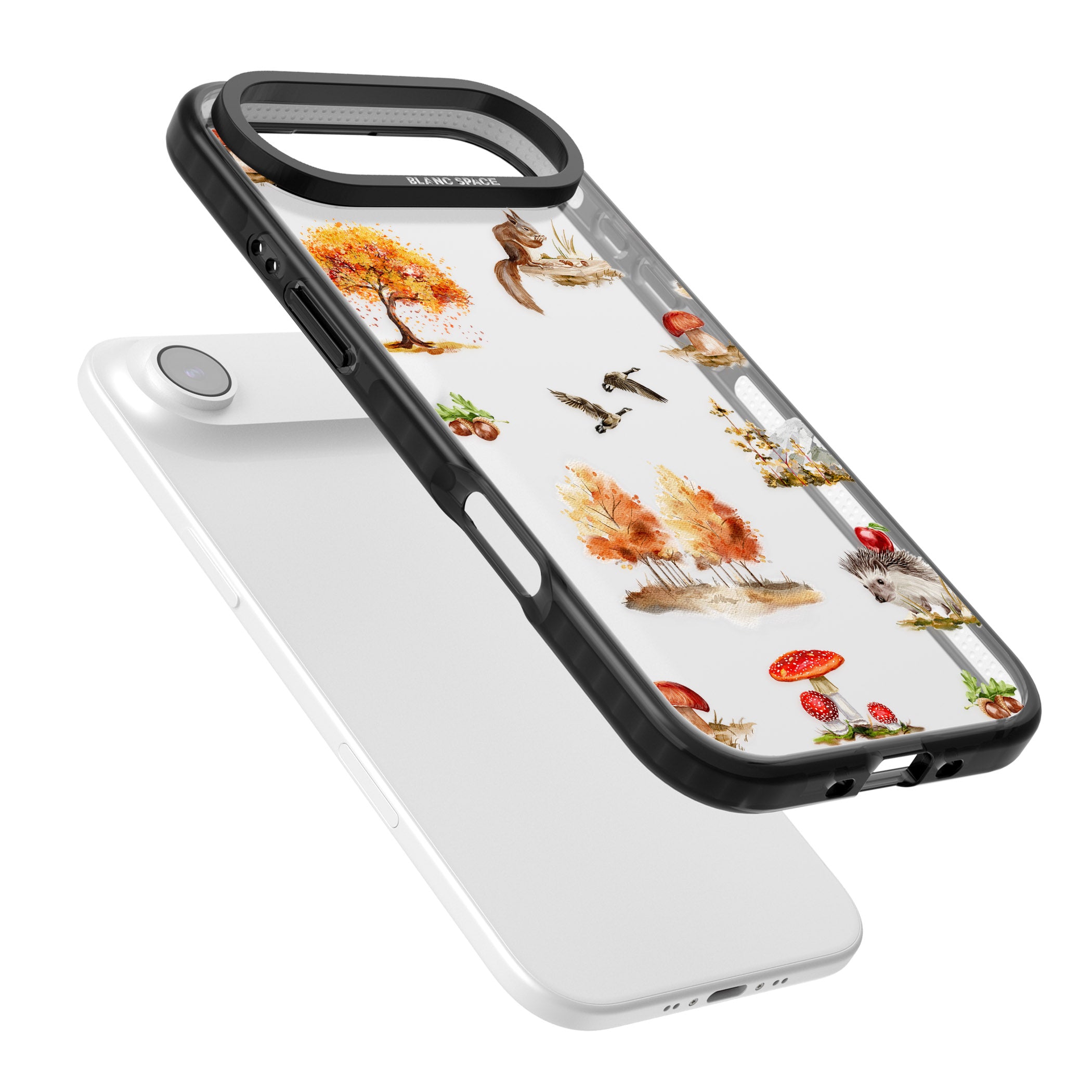 Fall Forest Friends iPhone 17 Air Impact Black Phone Case Colours