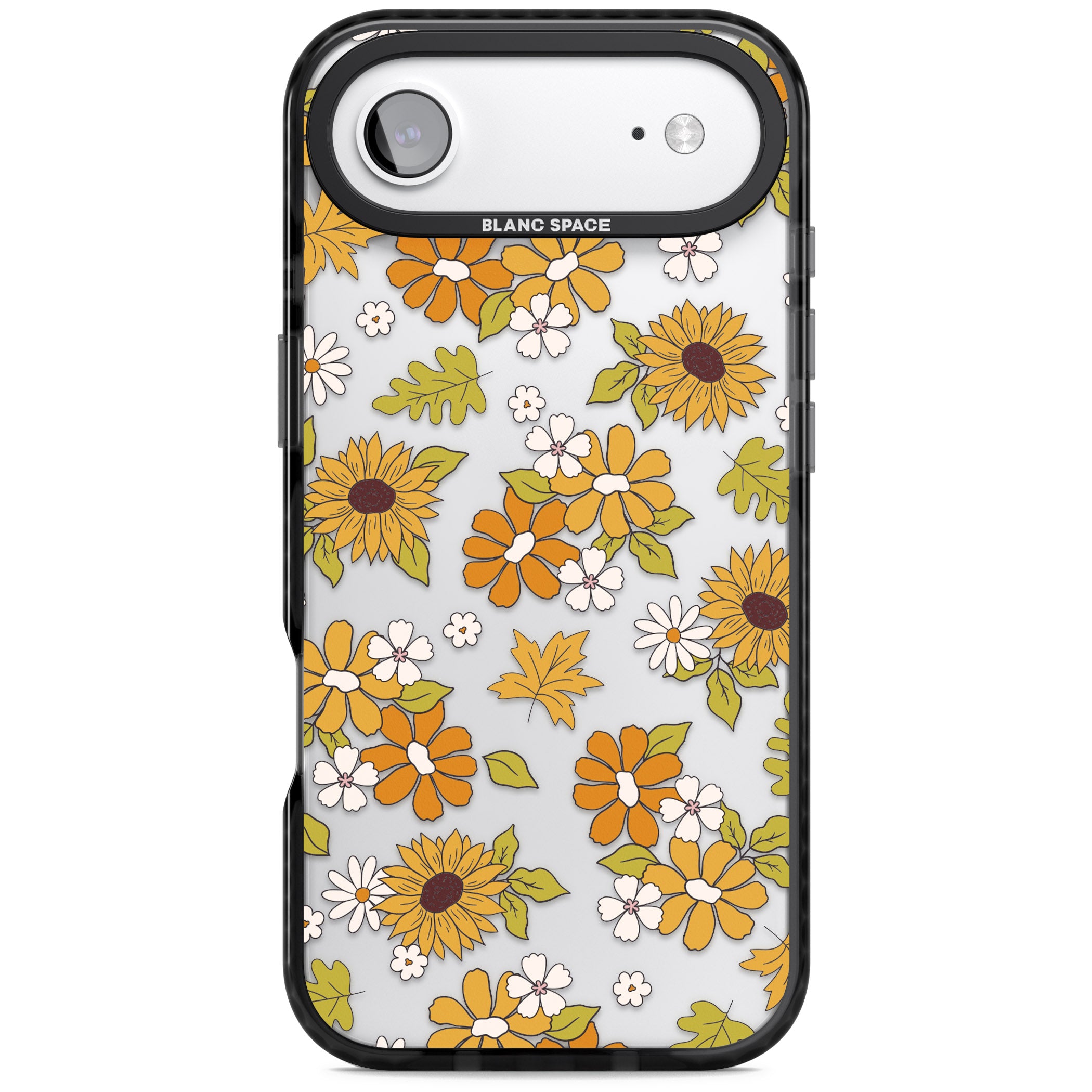 Boho Sunflowers iPhone 17 Air Impact Black Phone Case