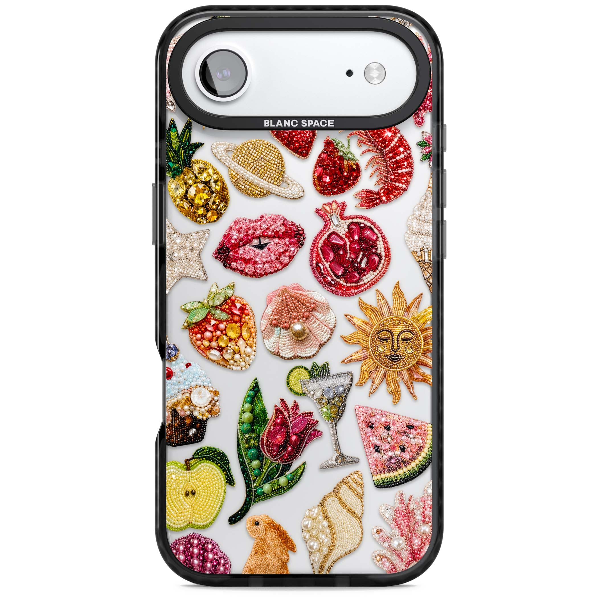 Beaded Riviera coquette iPhone case | Clear Impact case for iPhone Air