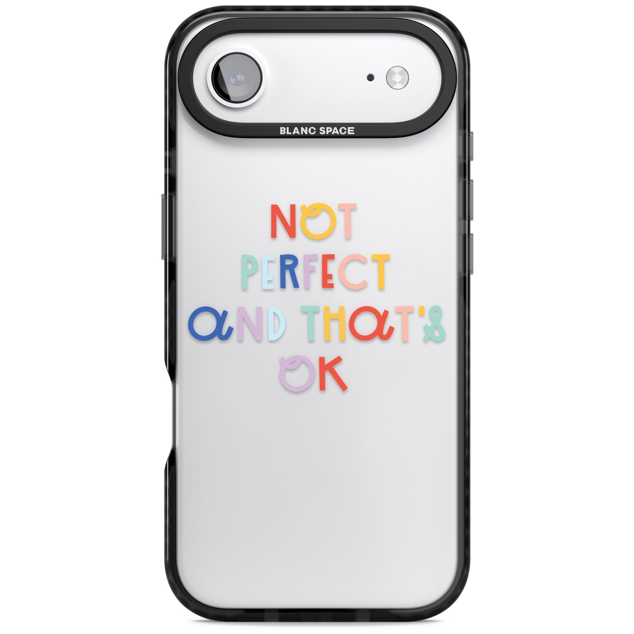 Not Perfect Clear iPhone 17 Air Impact Black Phone Case