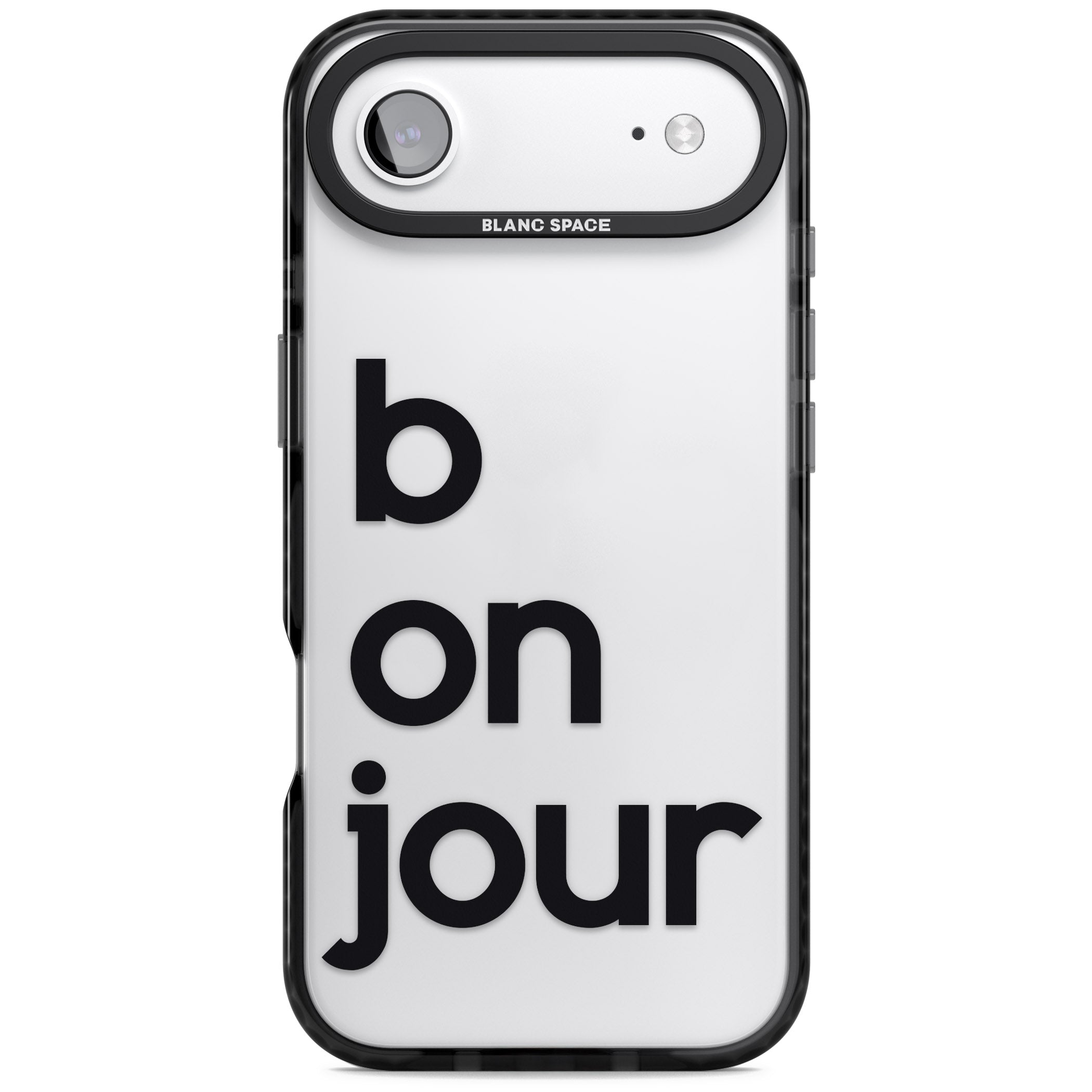 Bonjour iPhone 17 Air Impact Black Phone Case