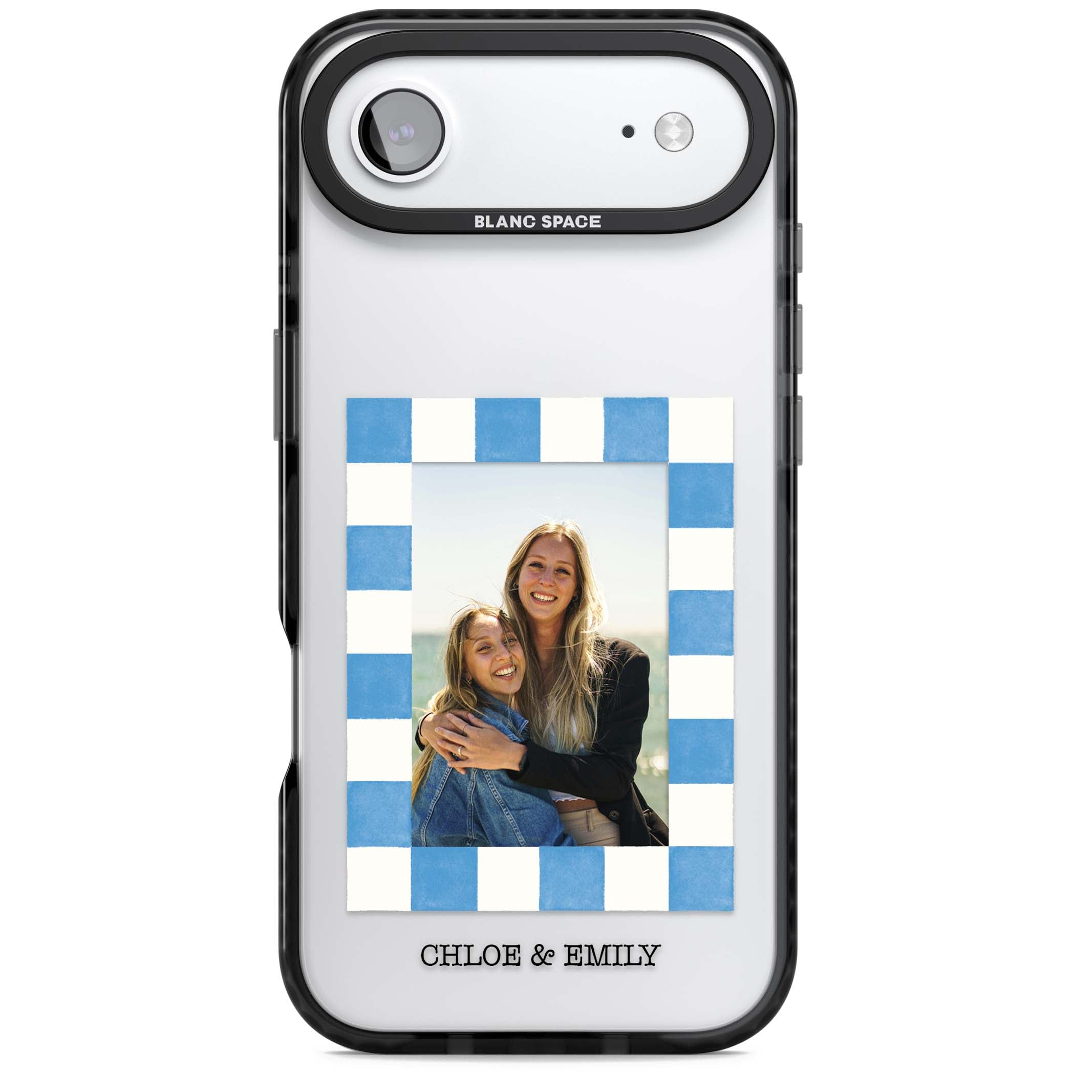 Personalised Blue Check Photo
