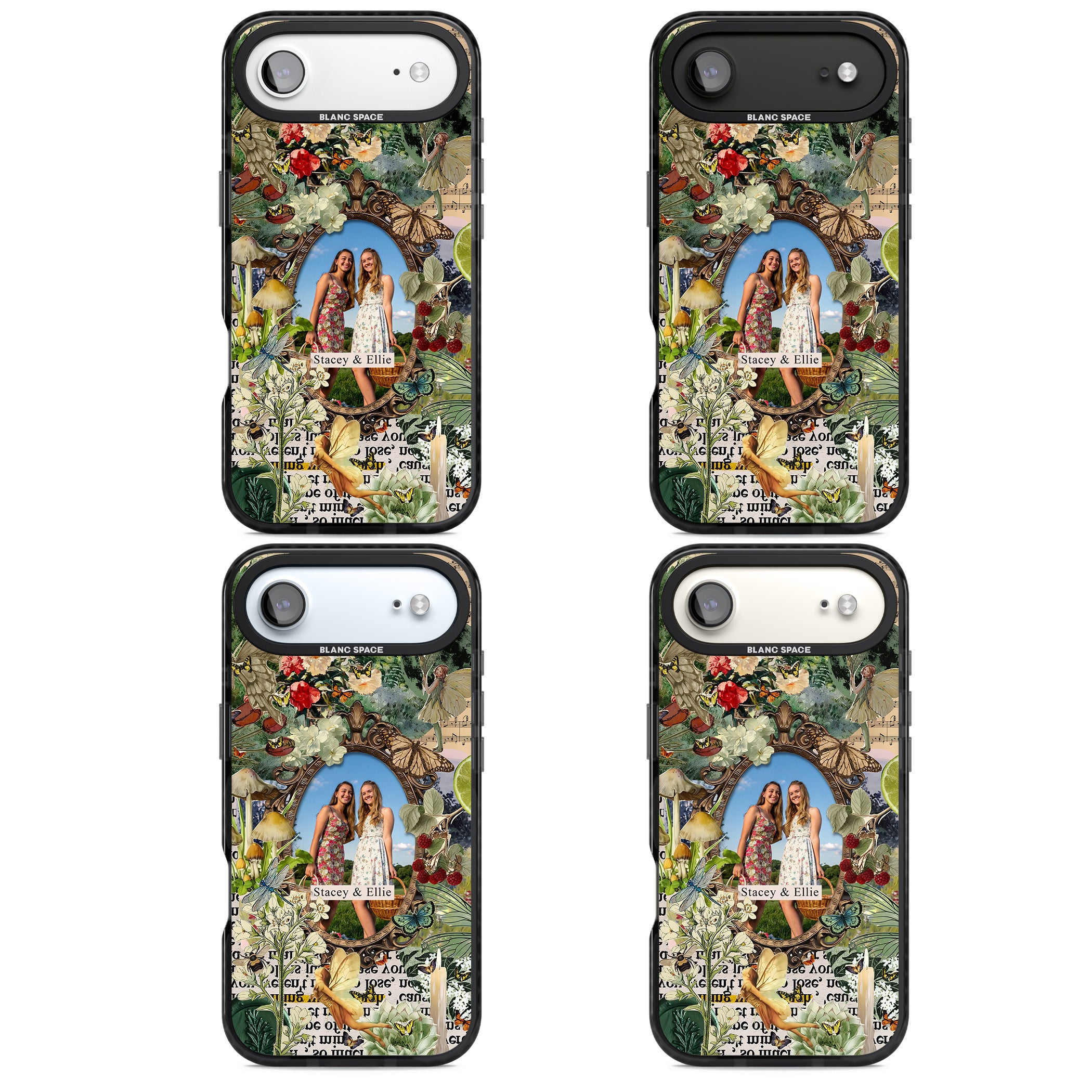 Personalised Cottage Garden Frame iPhone 17 Air Impact Black Phone Case APT Impact Protection