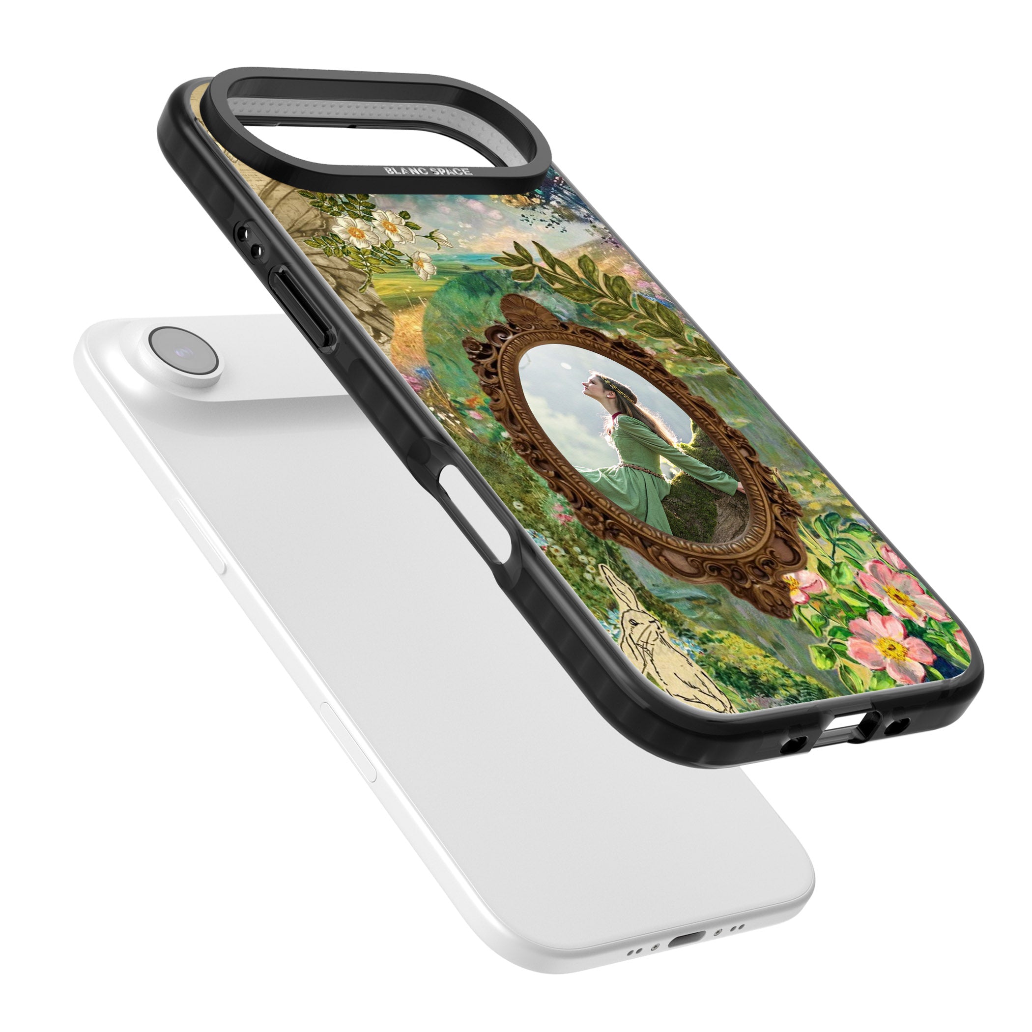 Personalised Meadow Frame iPhone 17 Air Impact Black Phone Case Colours