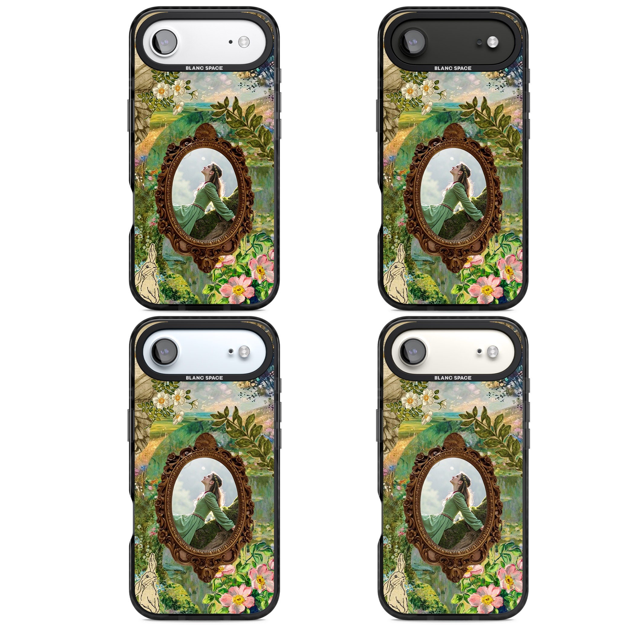 Personalised Meadow Frame iPhone 17 Air Impact Black Phone Case APT Impact Protection