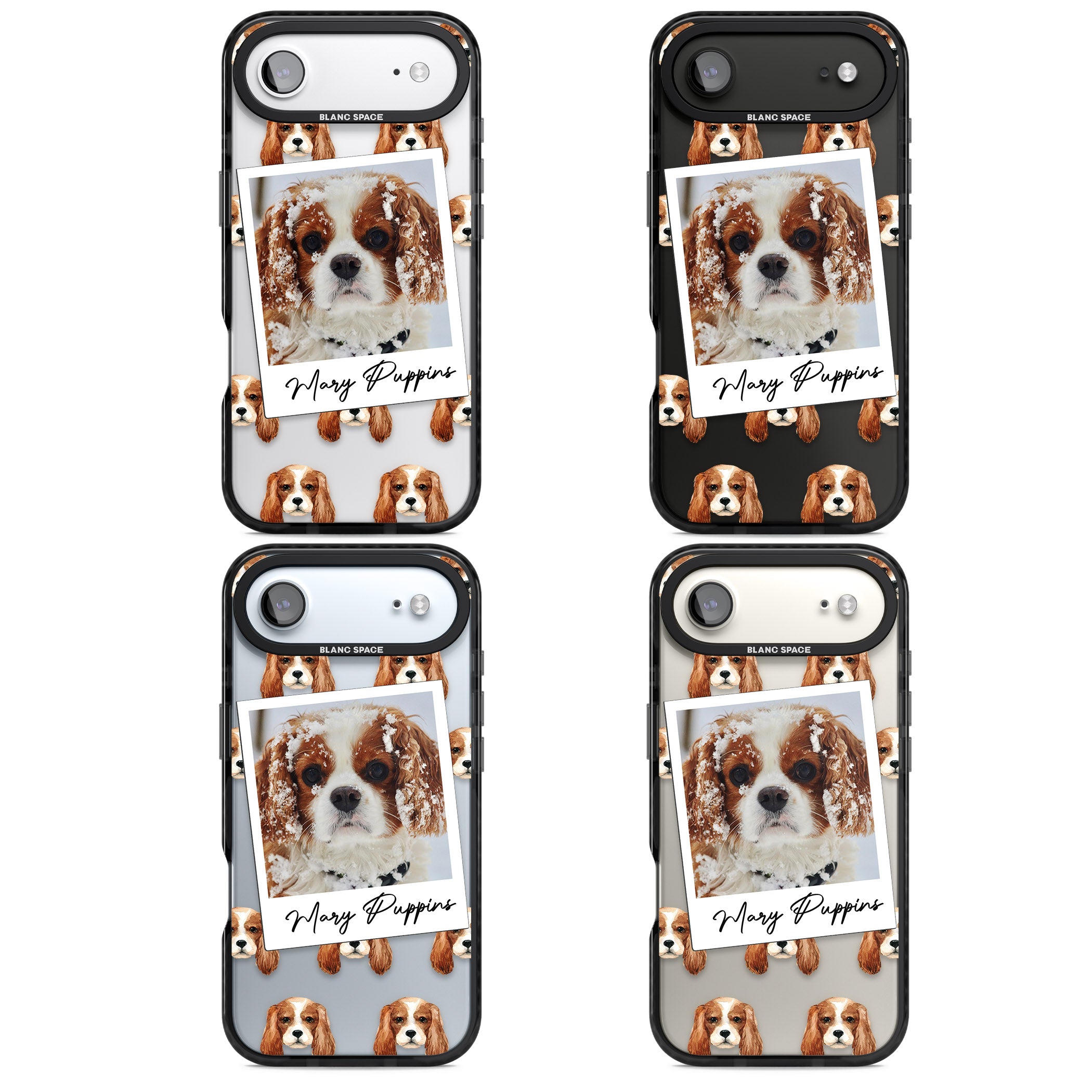Personalised Cavalier King Charles Instant Camera Photo iPhone 17 Air Impact Black Phone Case APT Impact Protection