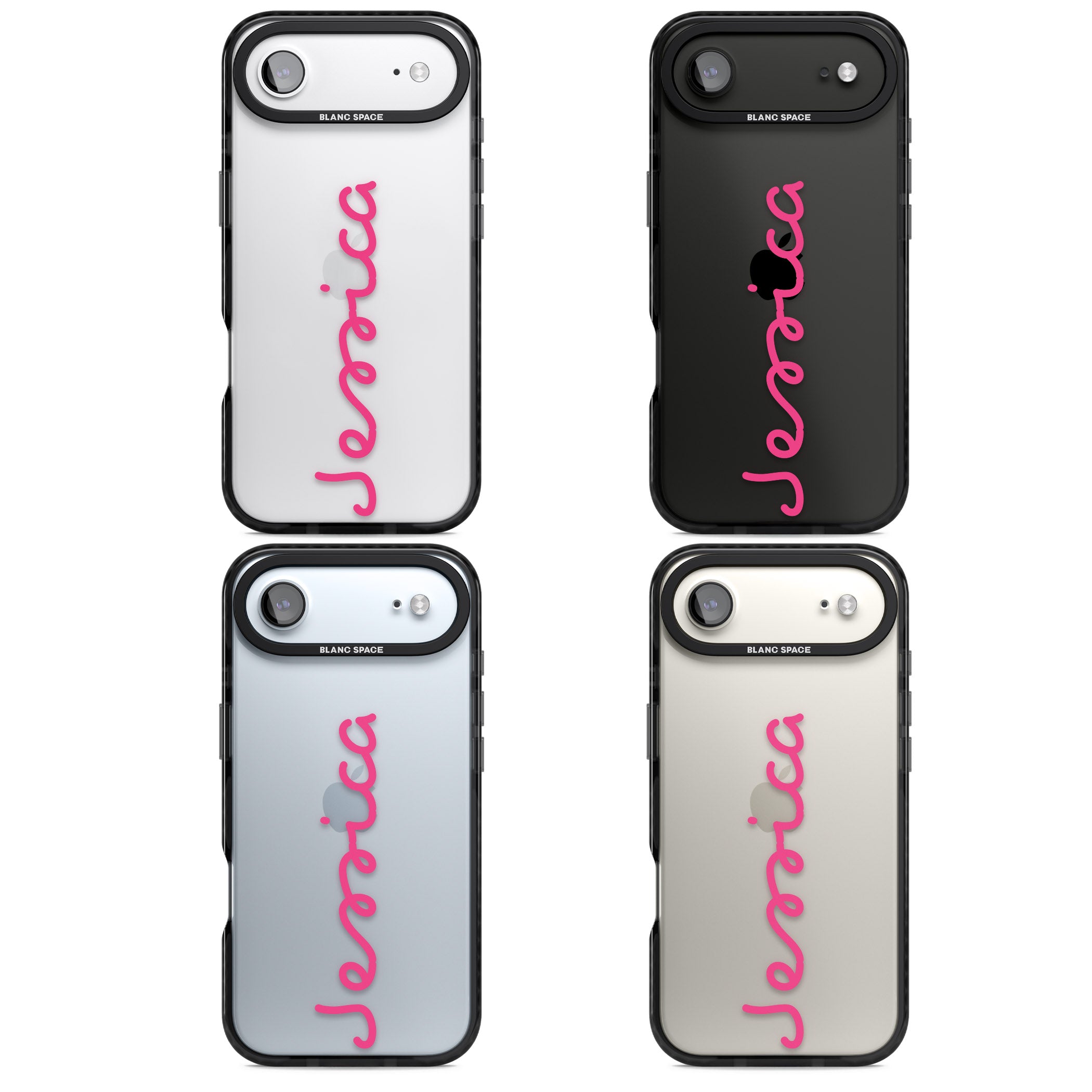 Personalised Summer Name iPhone 17 Air Impact Black Phone Case APT Impact Protection