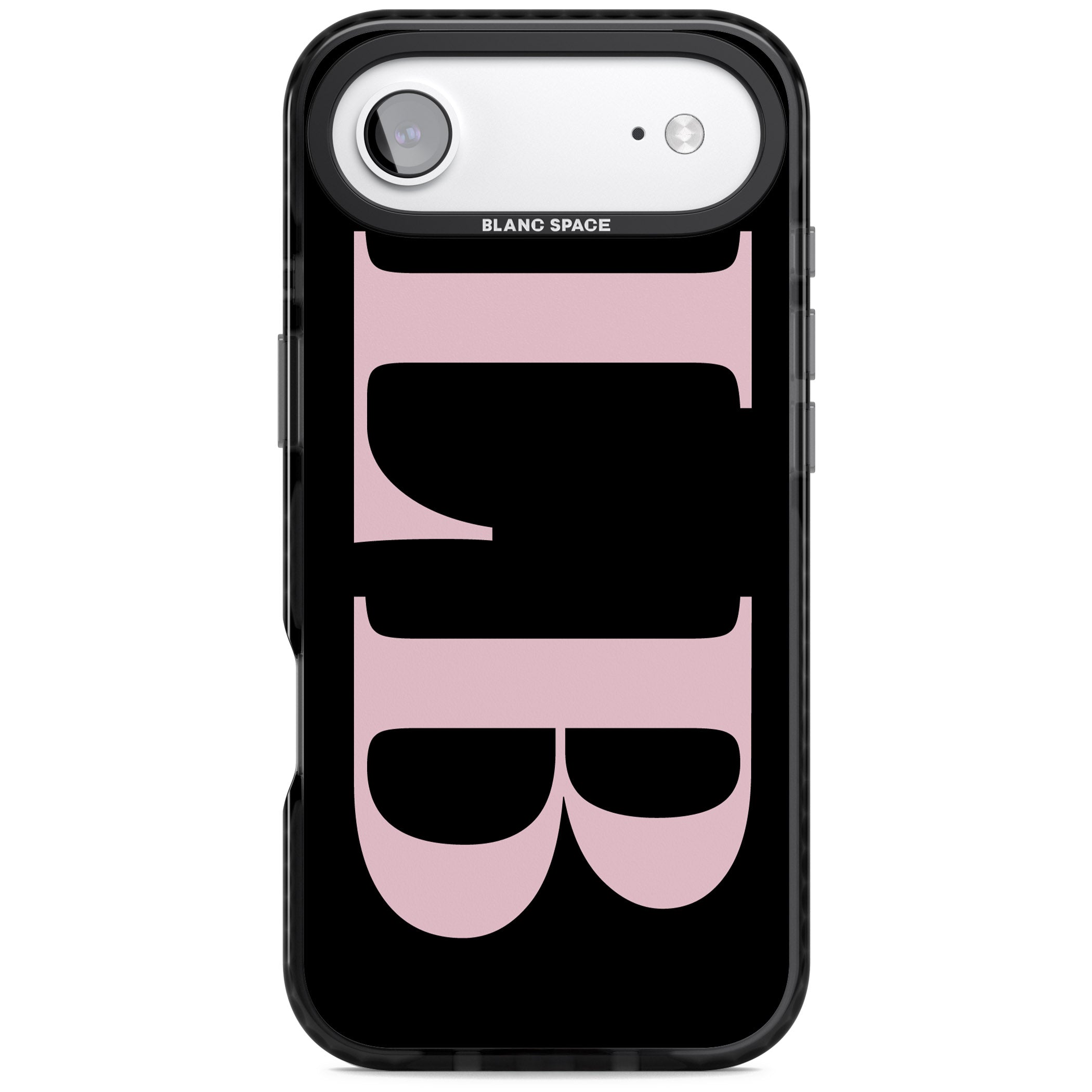Personalised Pink & Black Green Letters iPhone 17 Air Impact Black Phone Case