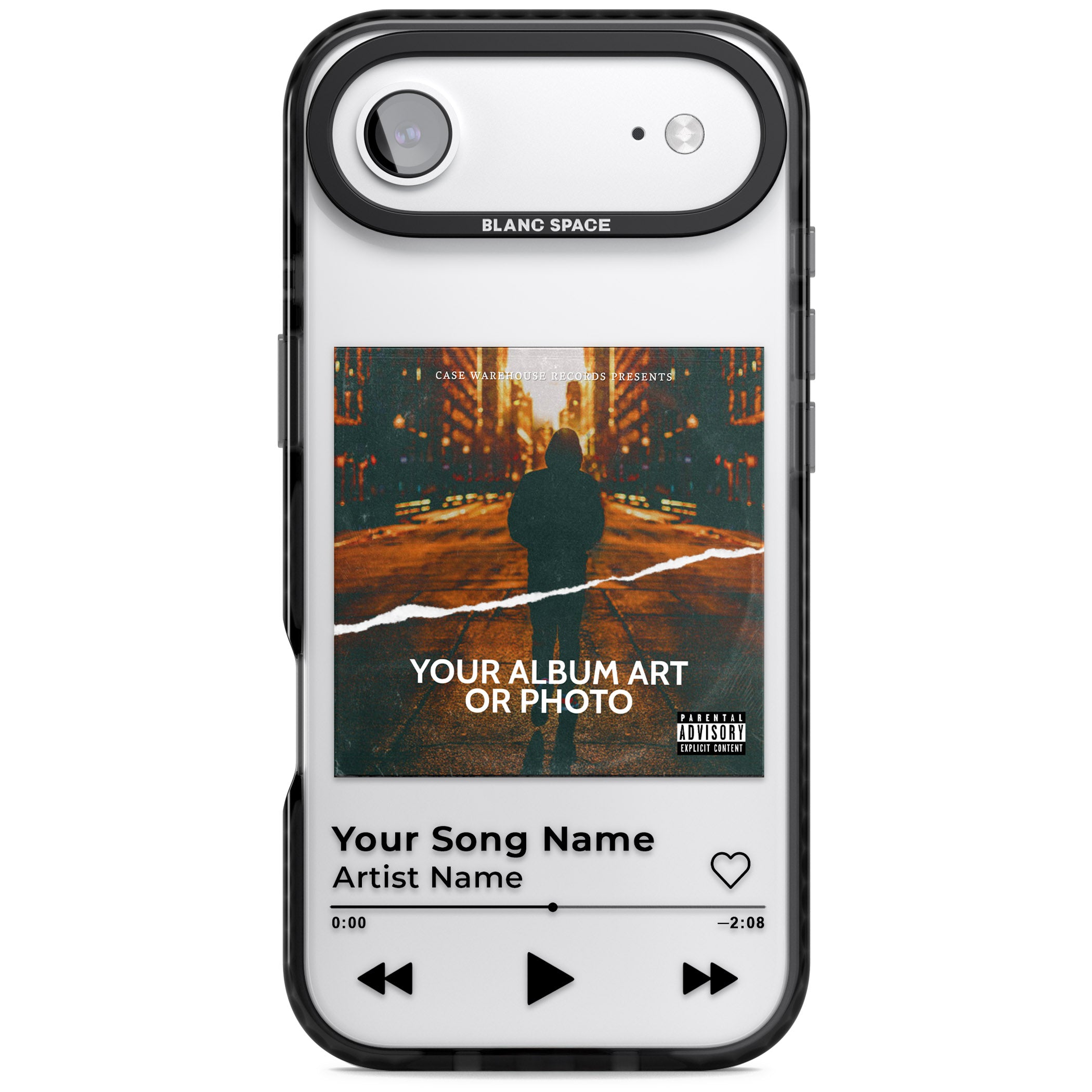 Personalised Album Art iPhone 17 Air Impact Black Phone Case