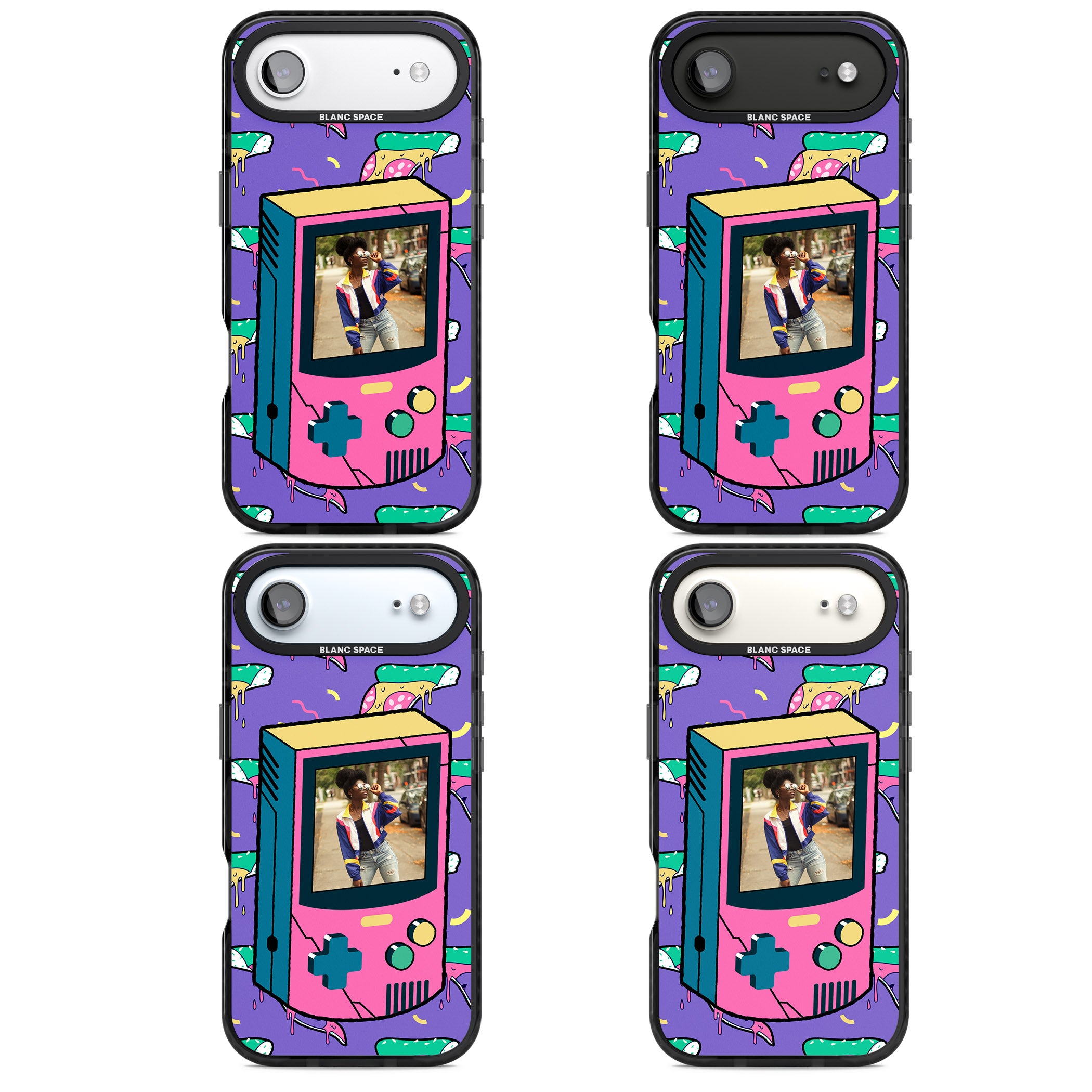 Personalised Retro Game Photo Case iPhone 17 Air Impact Black Phone Case APT Impact Protection