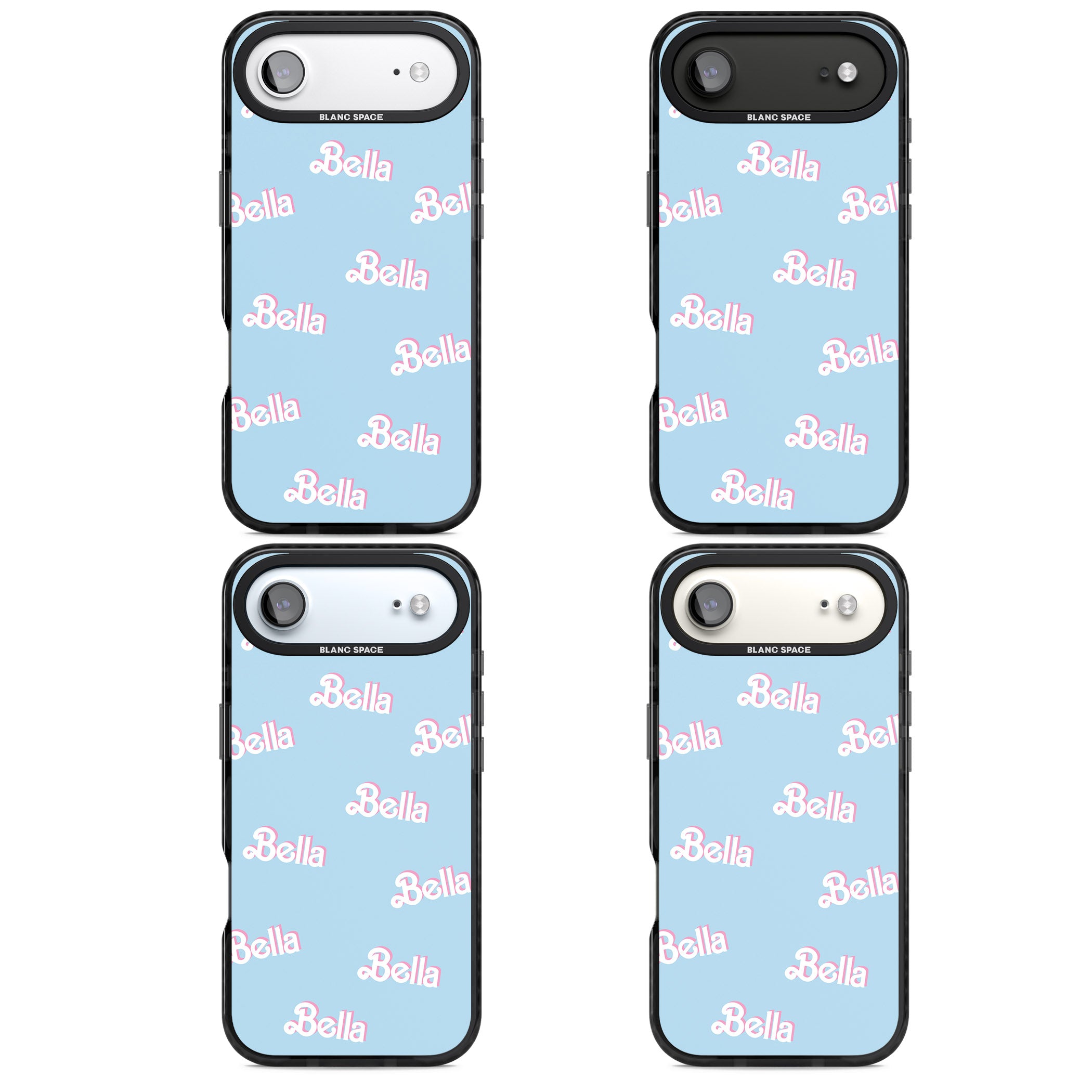Personalised Cute Name Pattern iPhone 17 Air Impact Black Phone Case APT Impact Protection