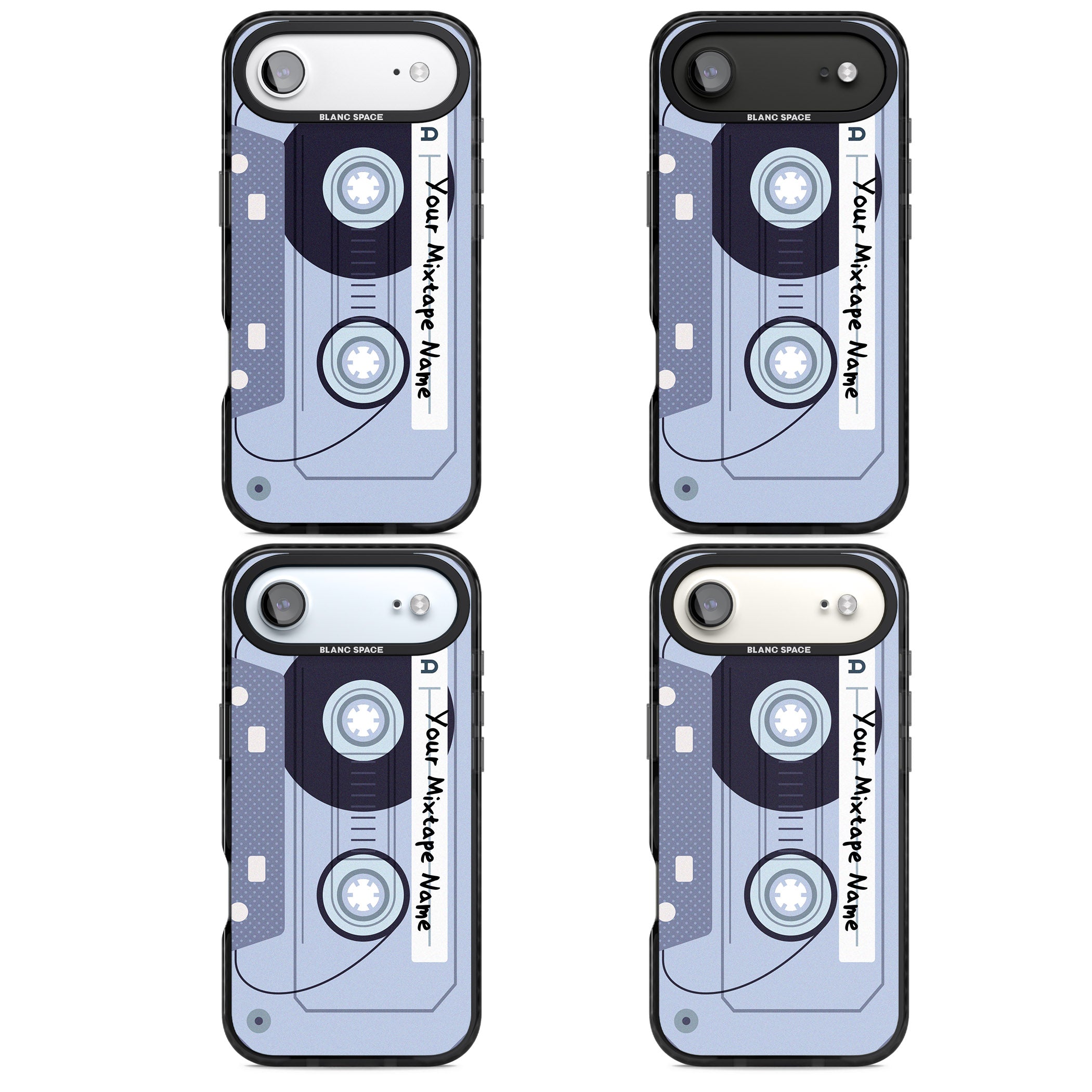 Personalised Retro Mixtape Industrial iPhone 17 Air Impact Black Phone Case APT Impact Protection